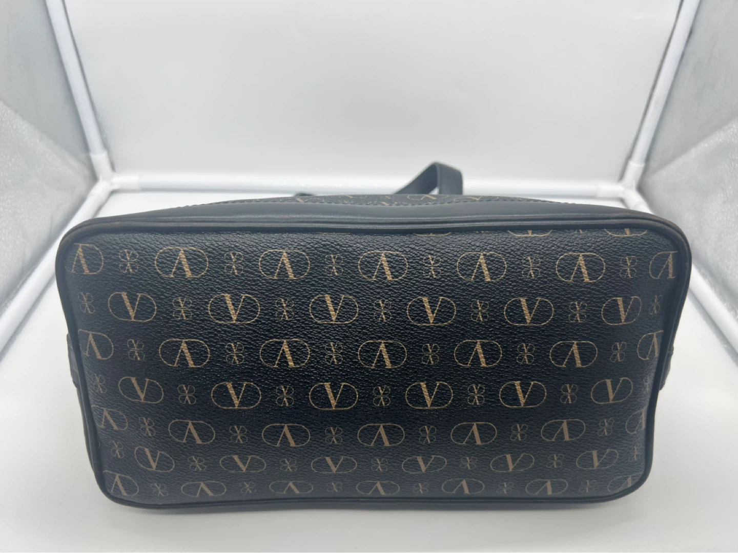 VALENTINO GARAVANI VintageMonogram Coated Canvas Leather Satchel - photo 5