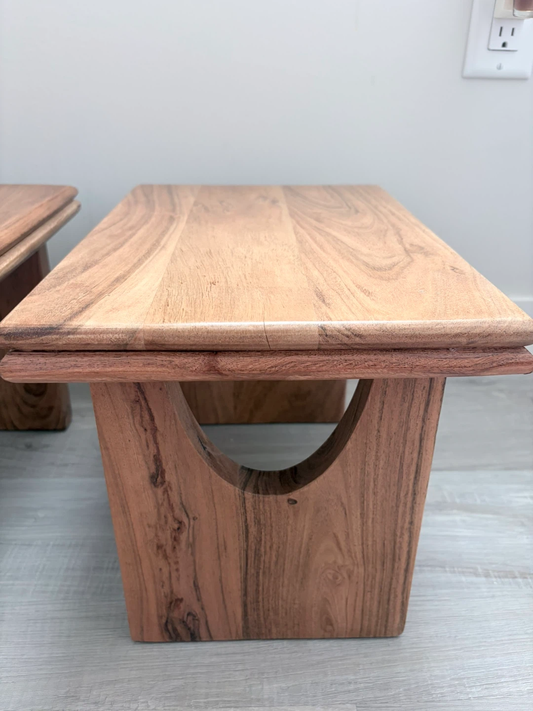 Set of 2 Wooden Stools - photo 5