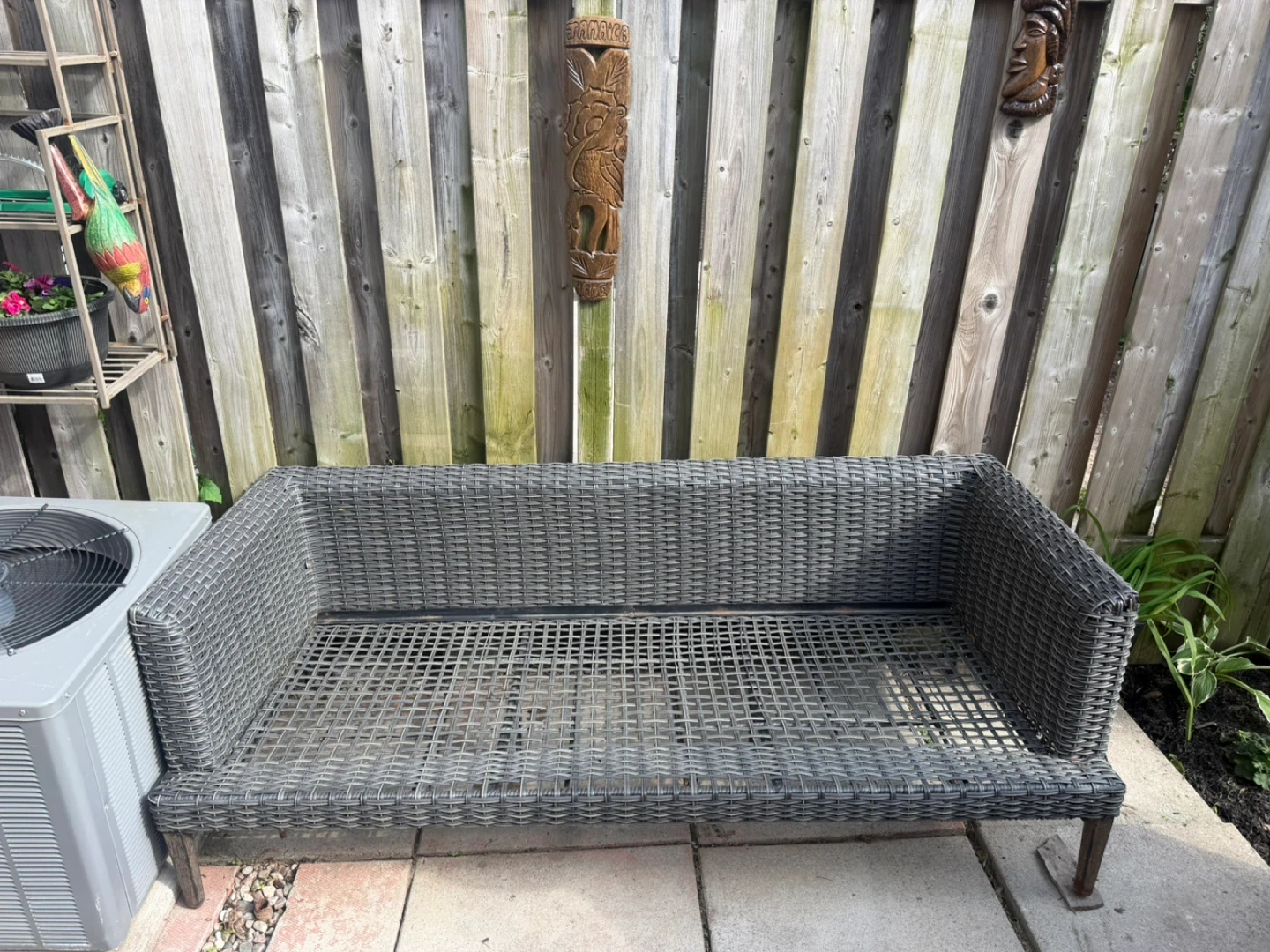Wicker Outdoor Loveseat with Cushions - photo 4