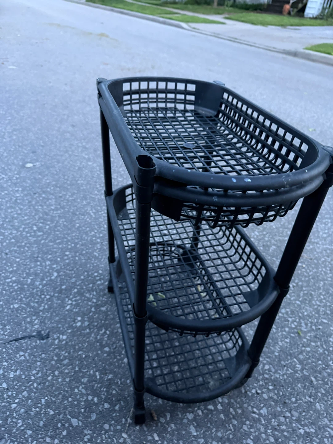 Black 3-Tier Rolling Cart - photo 4
