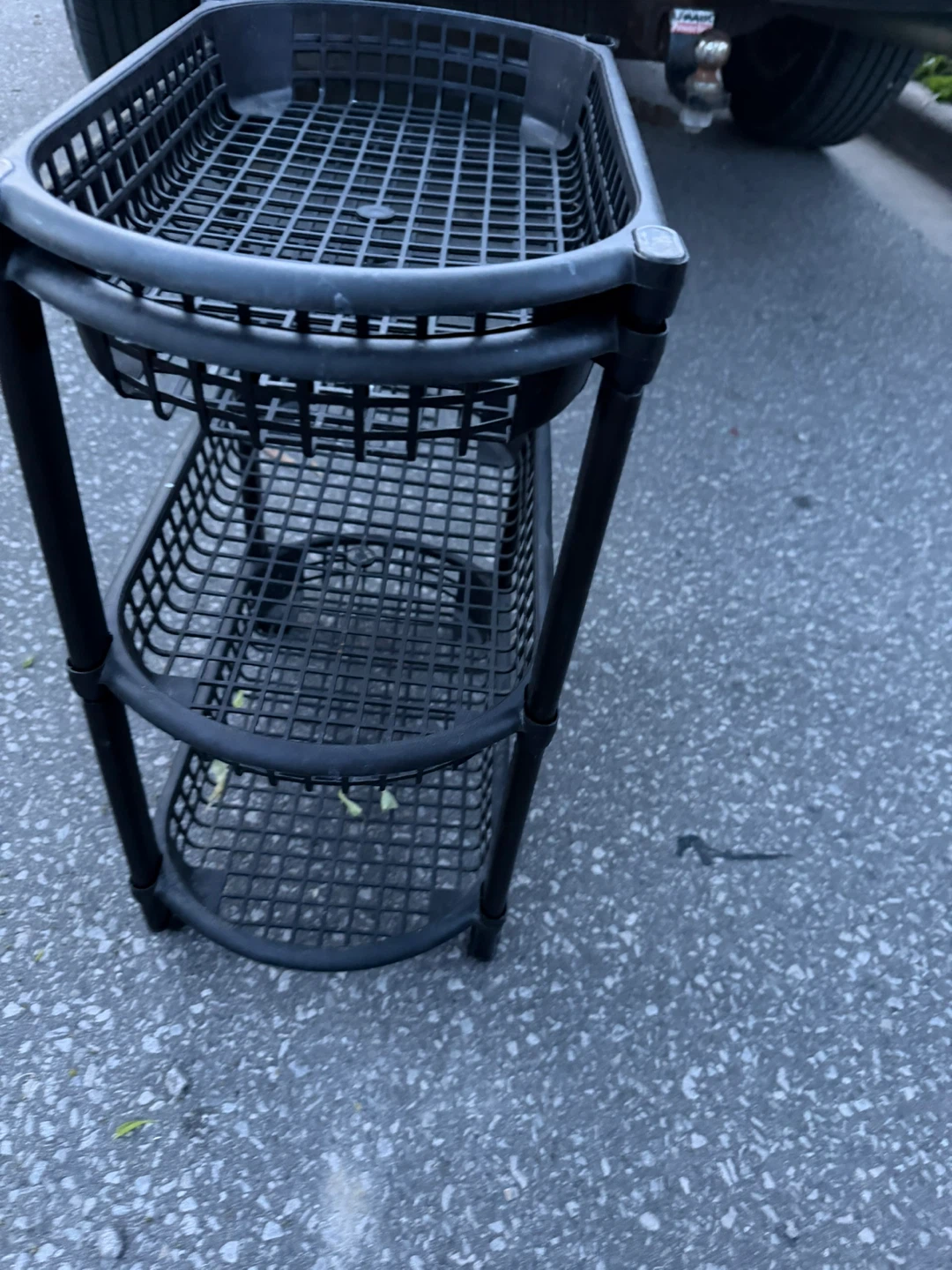 Black 3-Tier Rolling Cart - photo 5