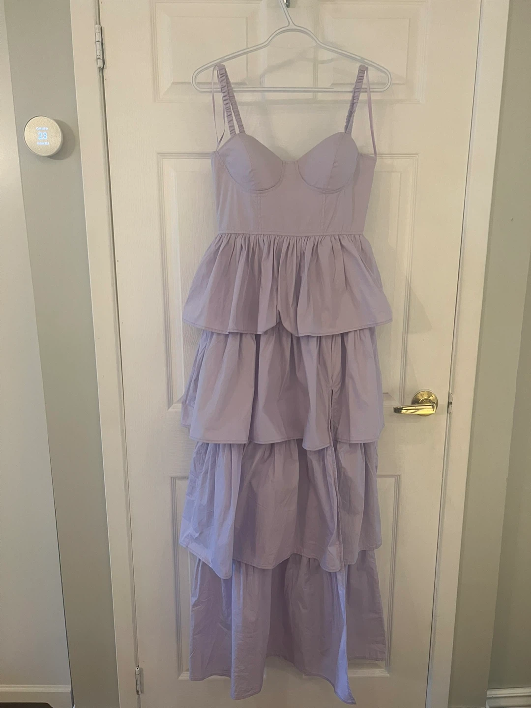 Fashion Nova Lilac Poplin Maxi Dress - photo 4
