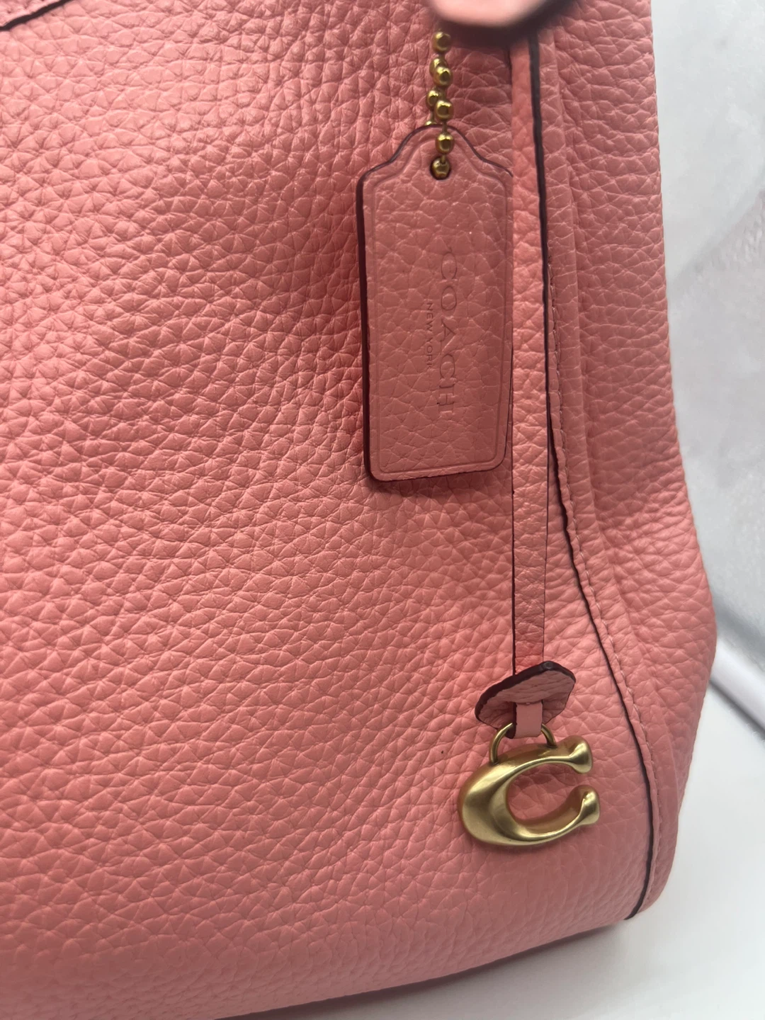 COACH C4824 Lori Candy Pink Soft Pebbled Leather Shoulder Bag - photo 3