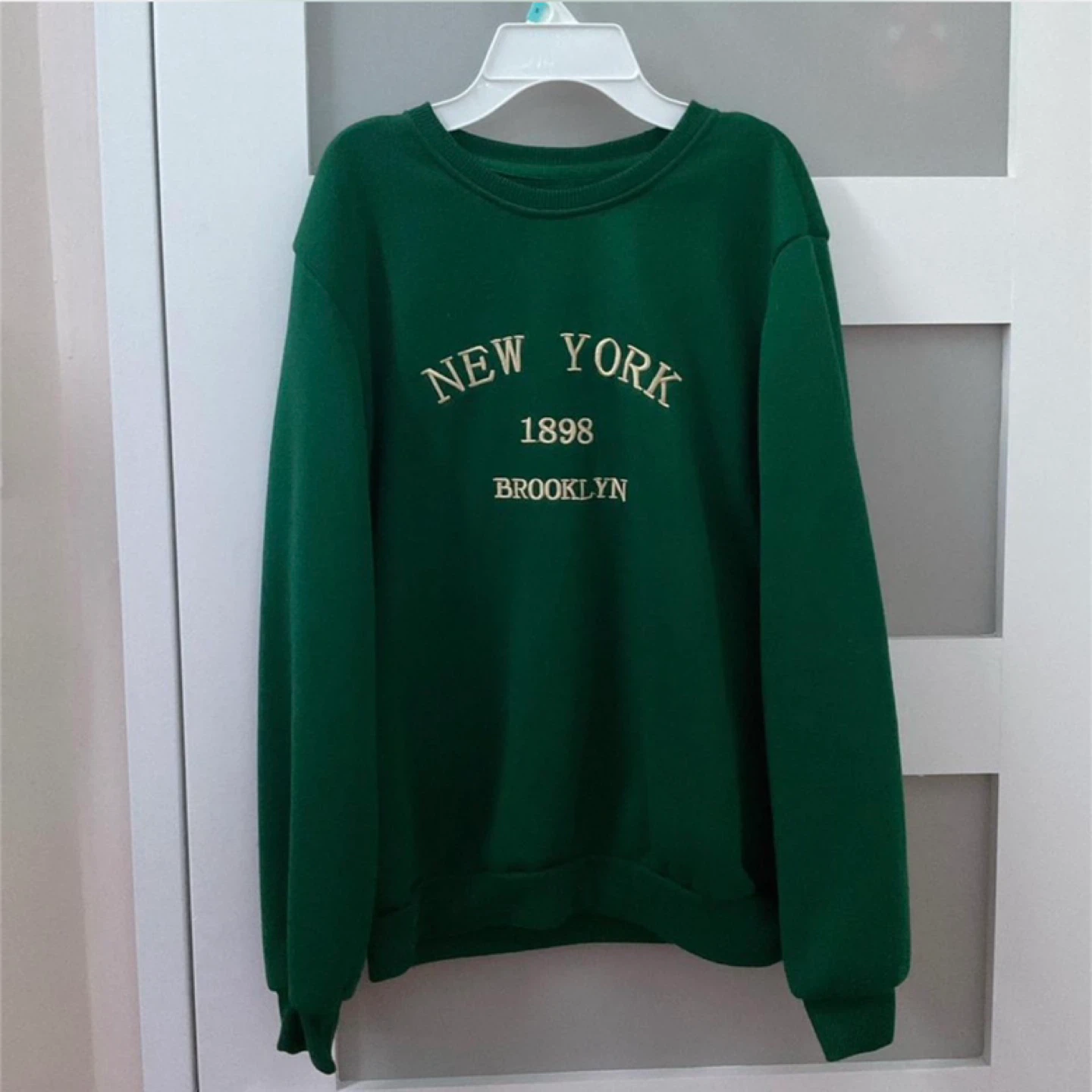 Dark Green "New York 1898 Brooklyn" Crewneck Sweatshirt - photo 5