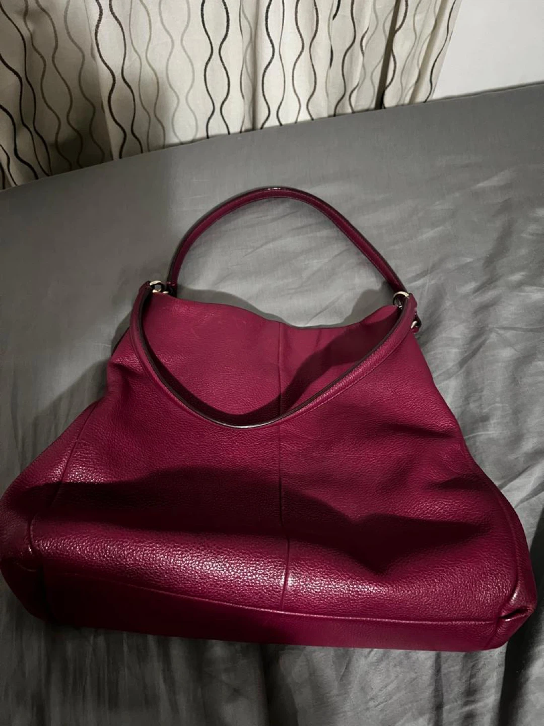 Coach Shoulder Bag - Burgundy Leather - photo 2