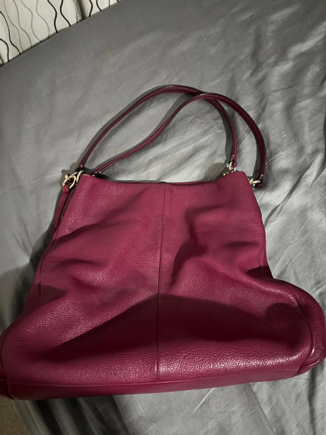 Coach Shoulder Bag - Burgundy Leather - photo 4