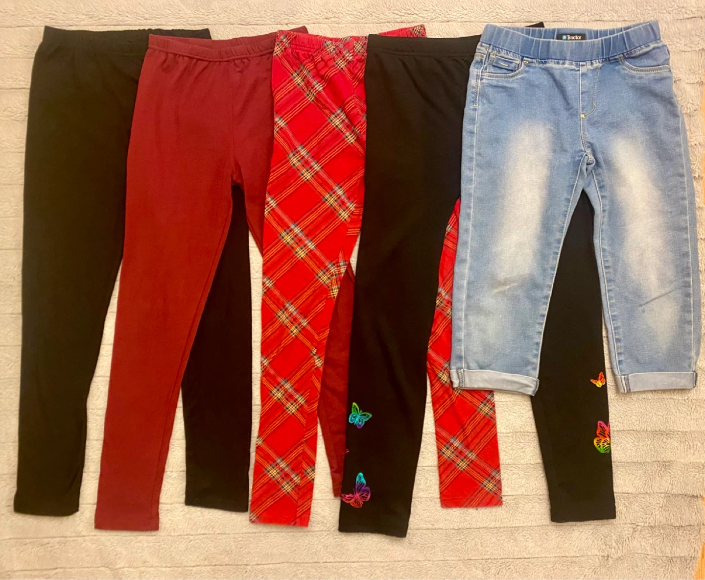 Girls leggings & jeans lot