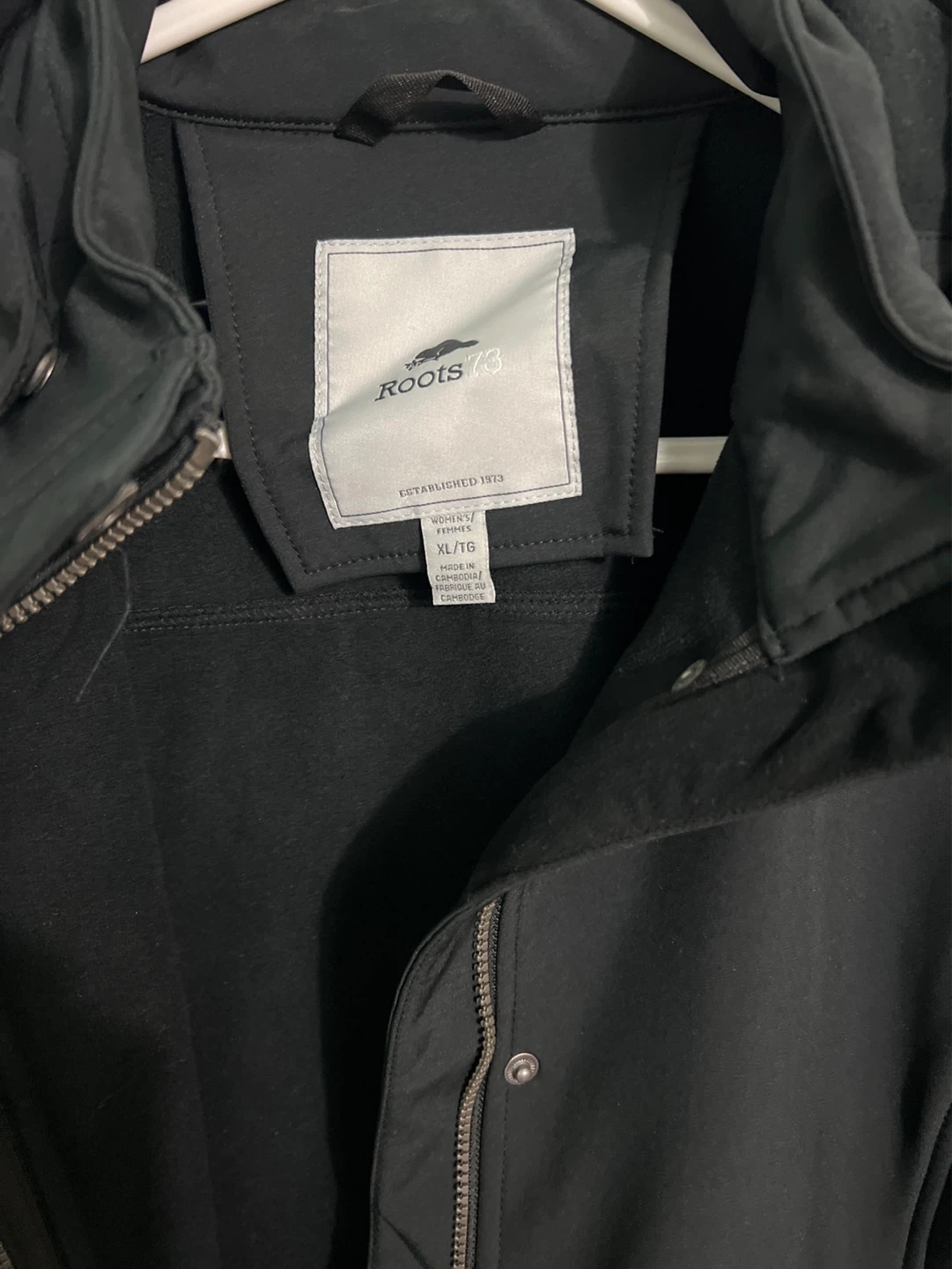Roots 73 Women's XL/TG Black Parka Jacket