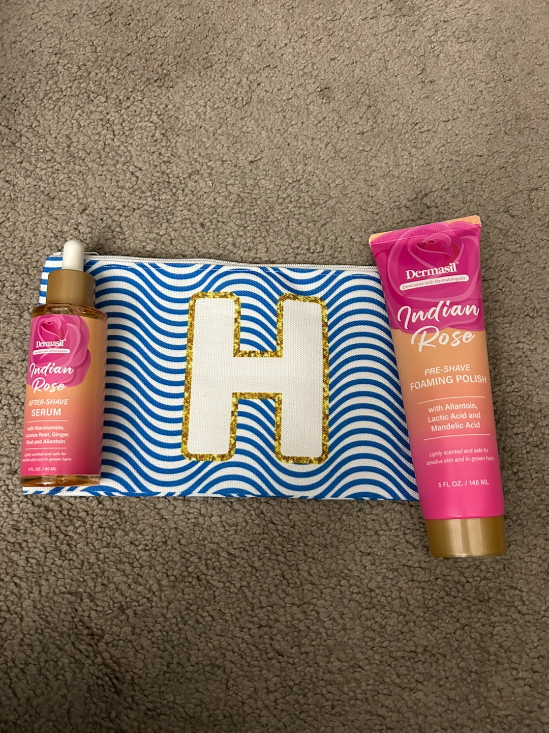 Dermasil Indian Rose Pre-Shave Foaming Polish Set