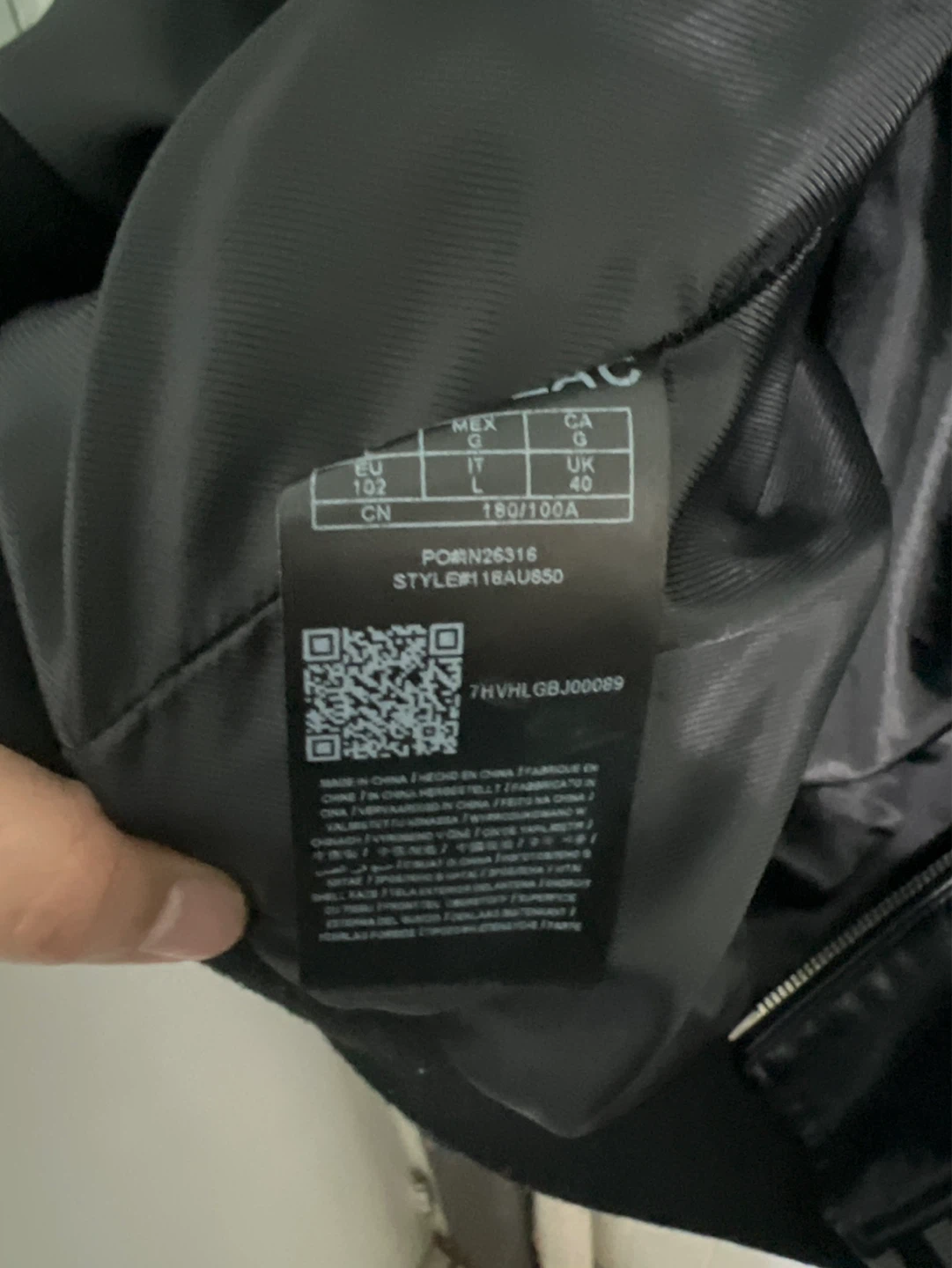 Guess Black Faux Leather Bomber Jacket - photo 3