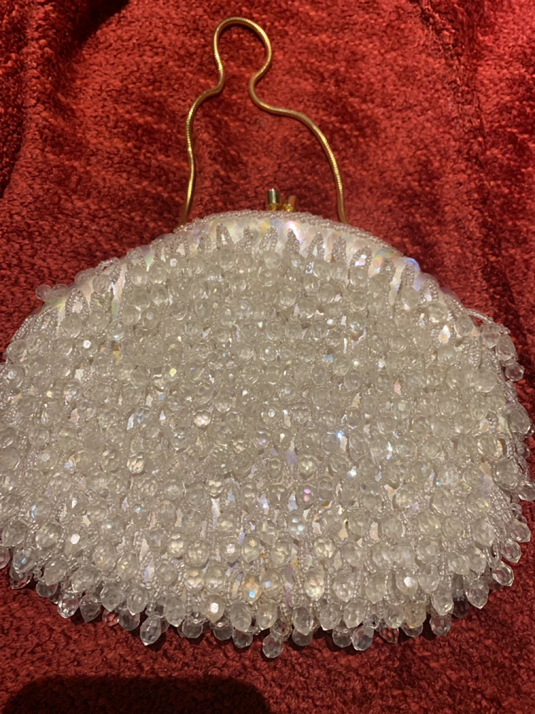 Hand-Made vintage Beaded Evening Bag - photo 3