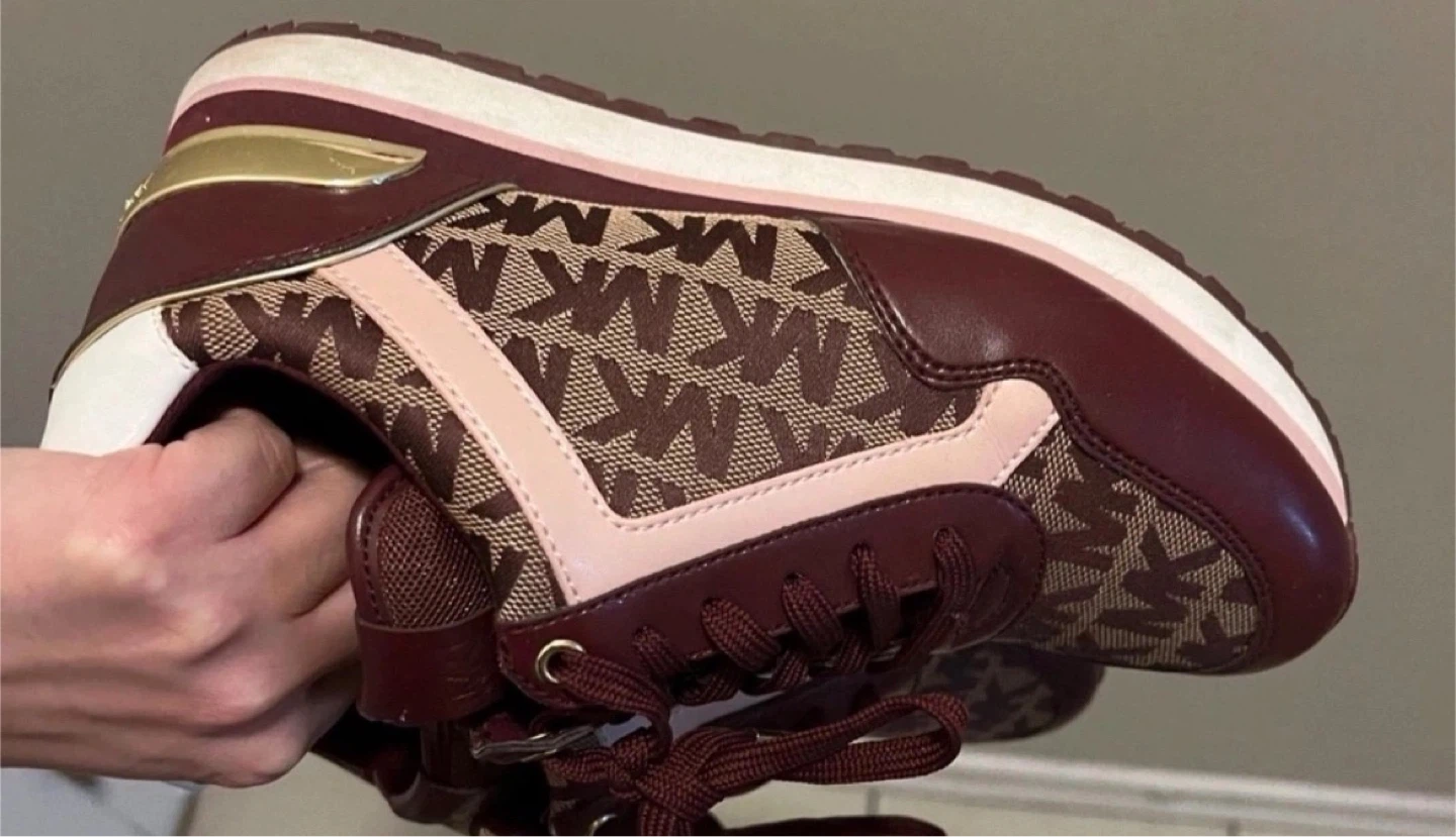 Michael Kors MK Logo Sneakers - Burgundy - photo 2
