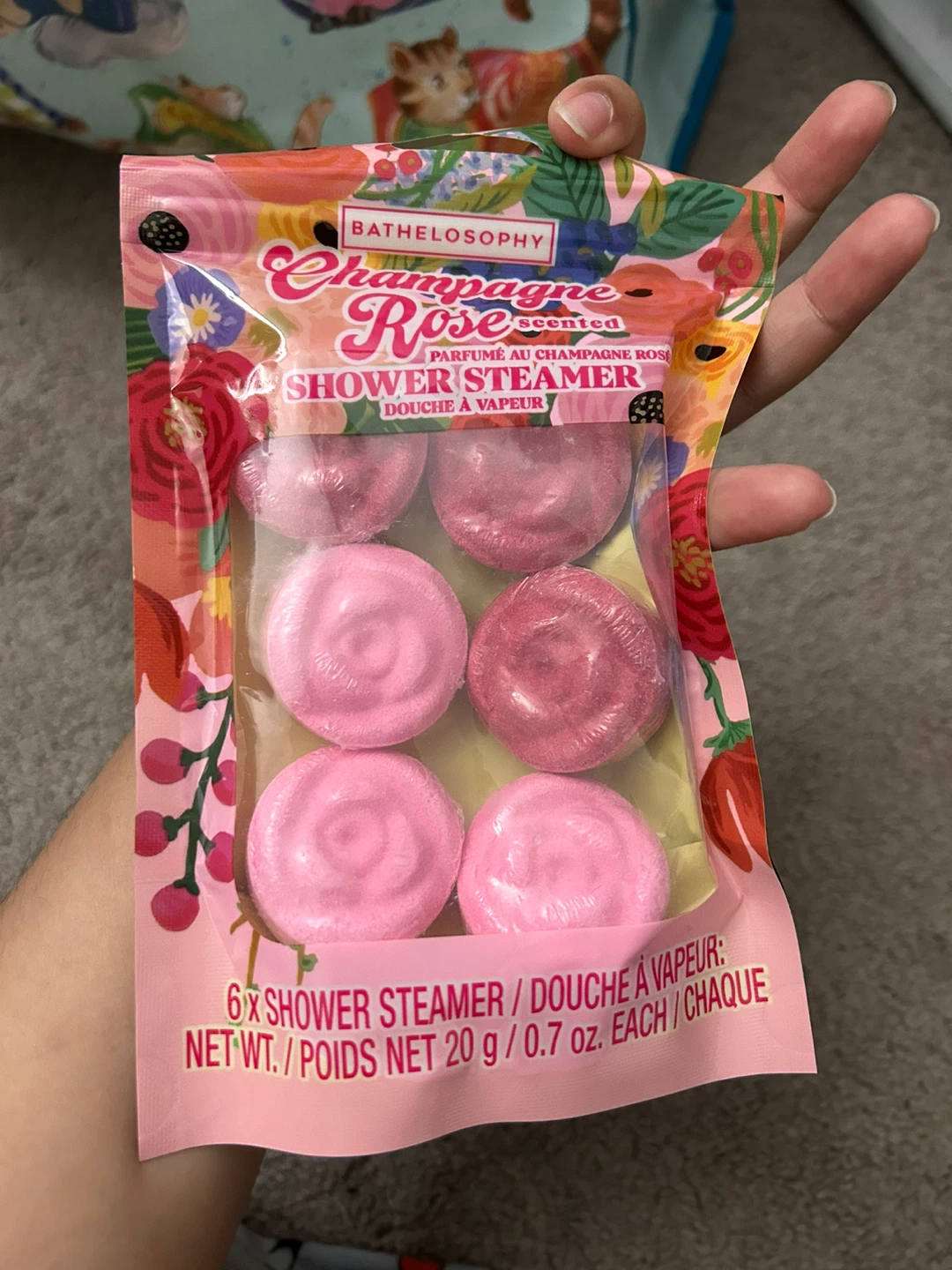 Bathphilosophy Champagne Rose Scented Shower Steamers - 6 Count - photo 3