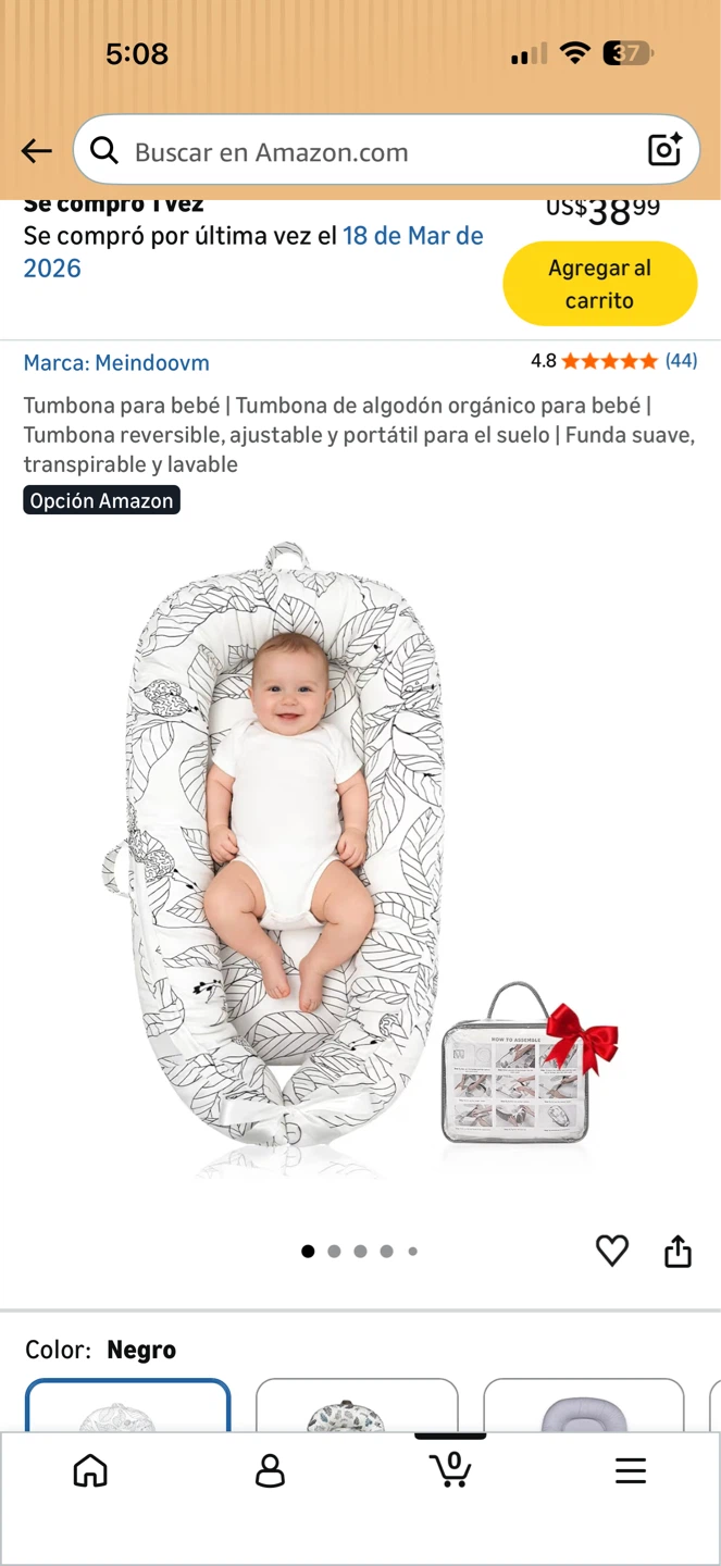 Meindoovm Organic Cotton Baby Lounger