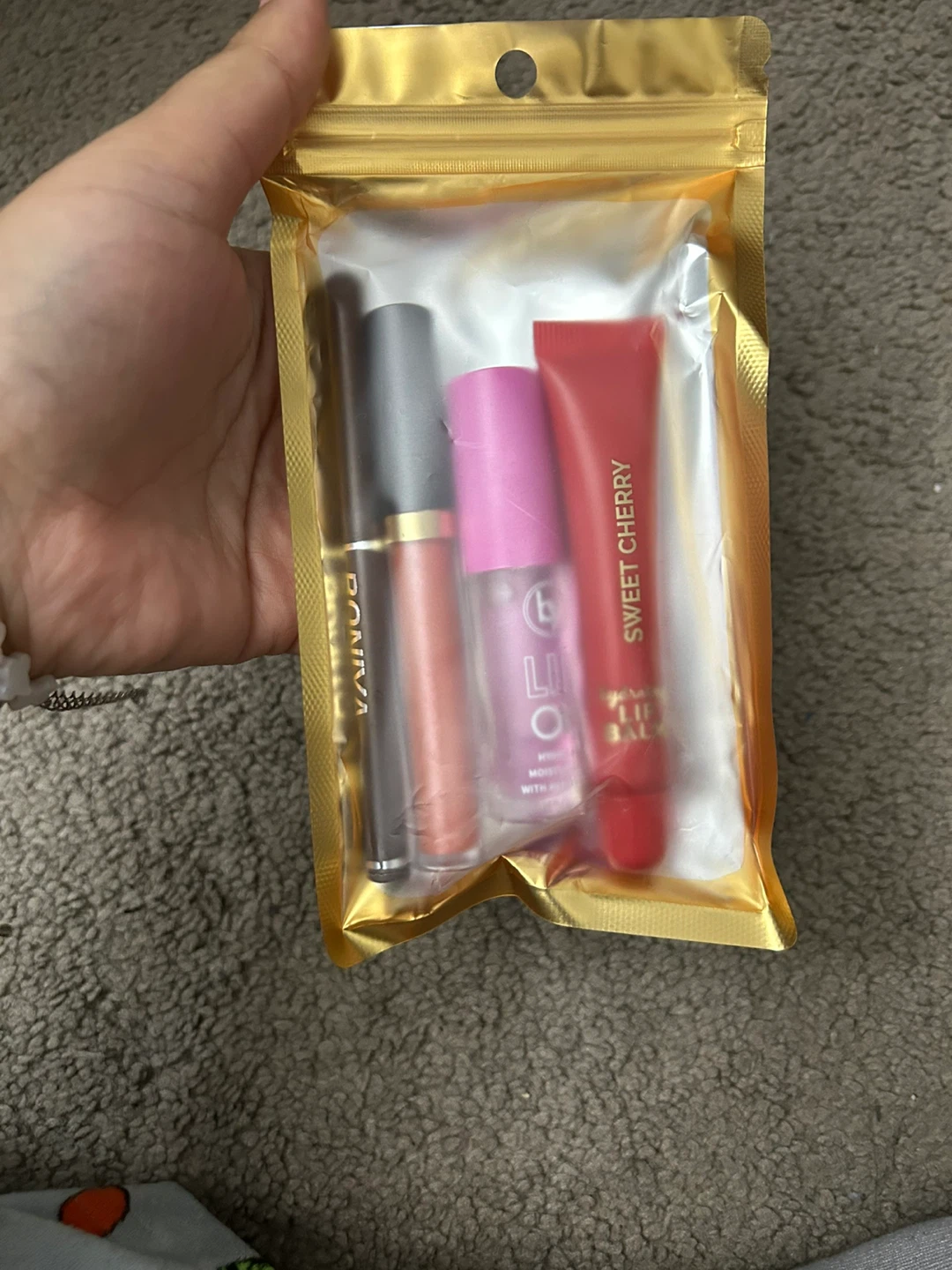 GLOW RECIPE Lip Balm & Gloss Set with skincare