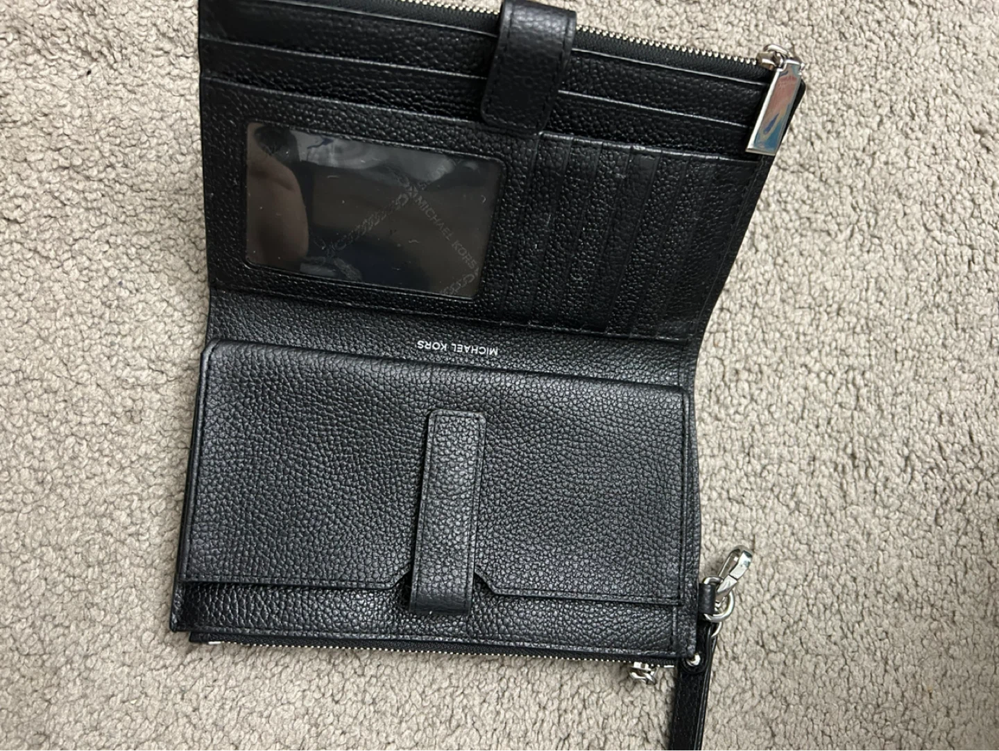 Michael Kors Black Leather Wristlet Wallet - photo 3