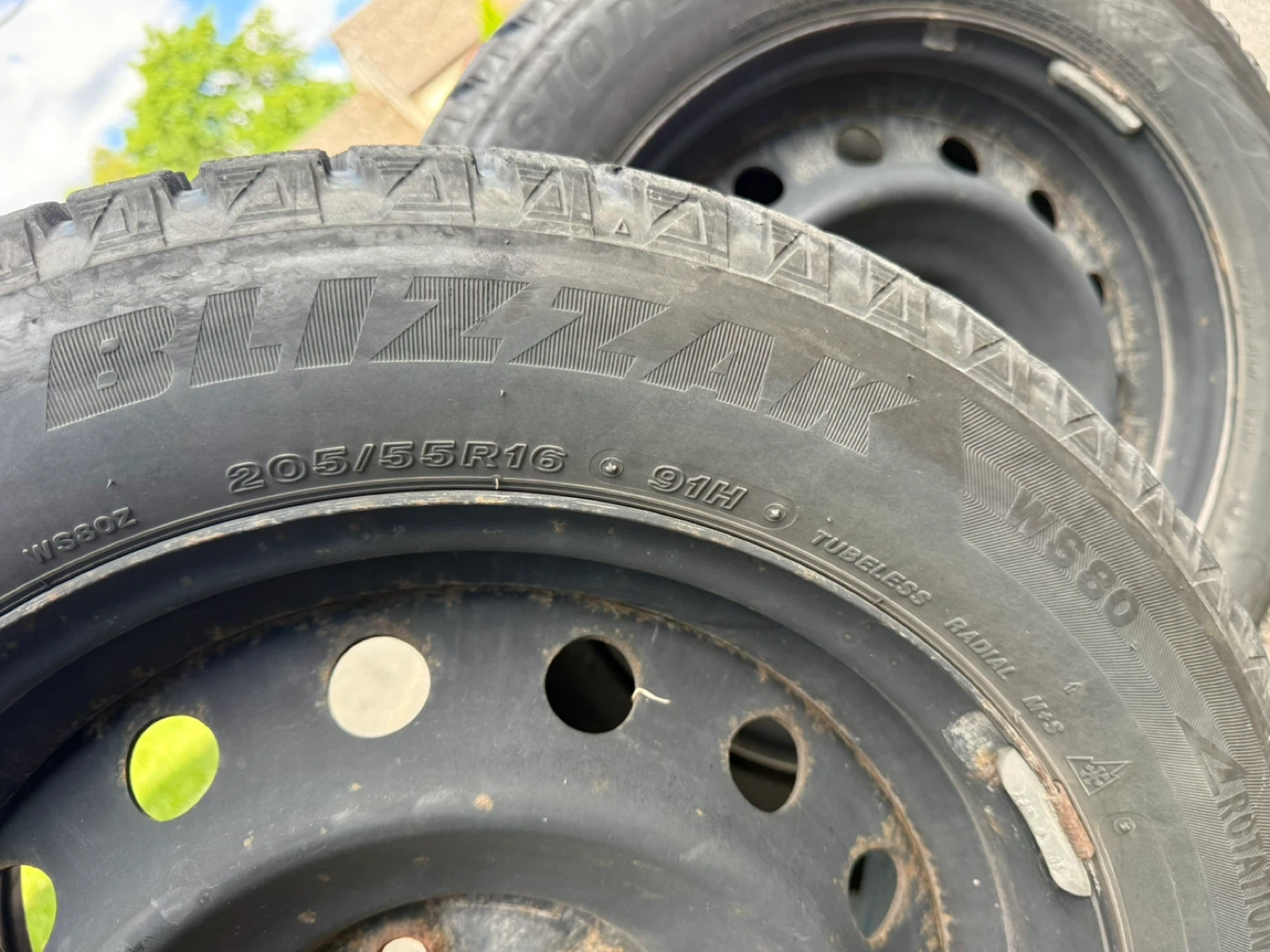 Bridgestone "Blizzak" Snow Tires - 205/55R16 - photo 2