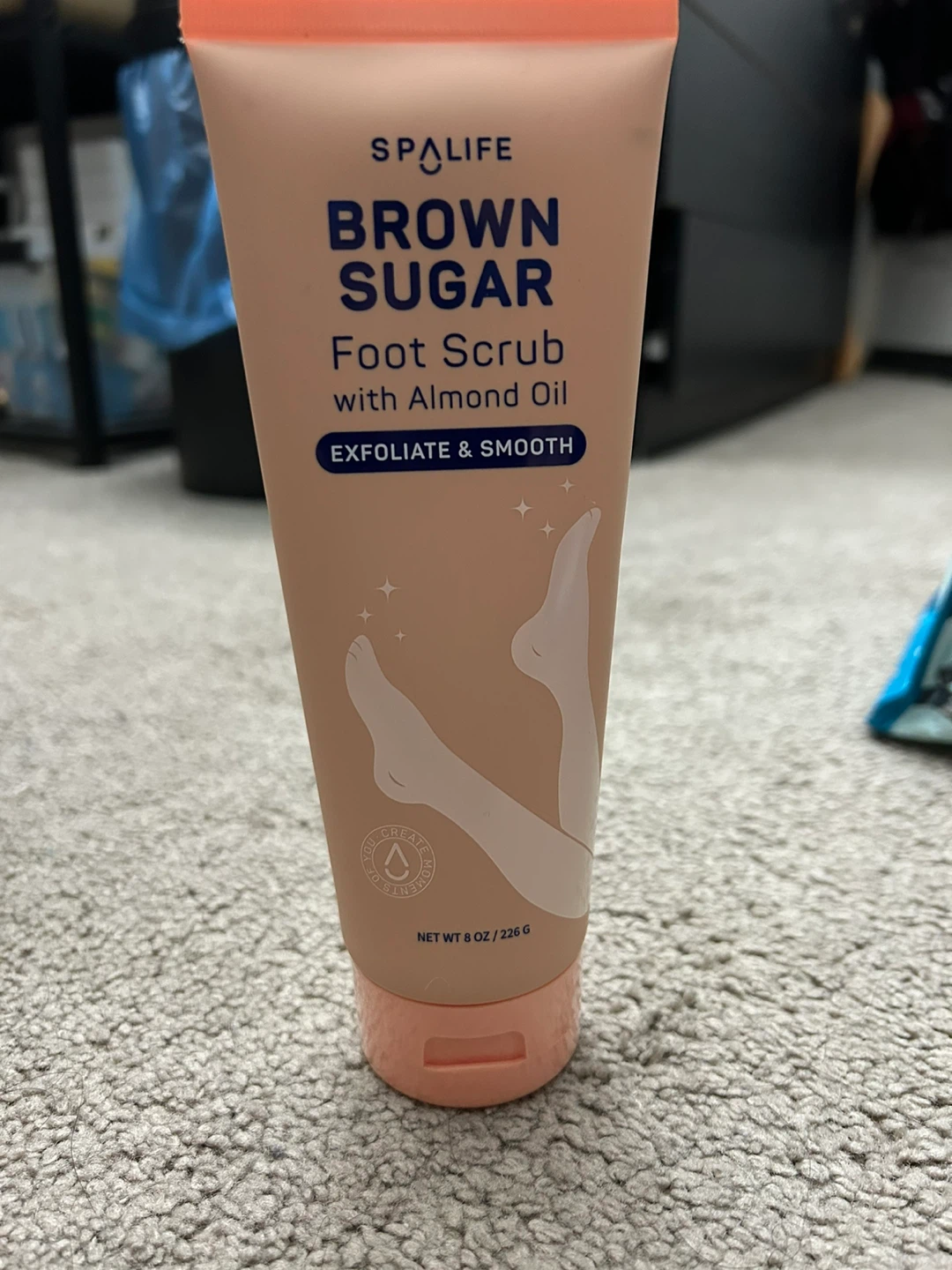 SpaLife Brown Sugar Foot Scrub with Almond Oil 8 oz - photo 2