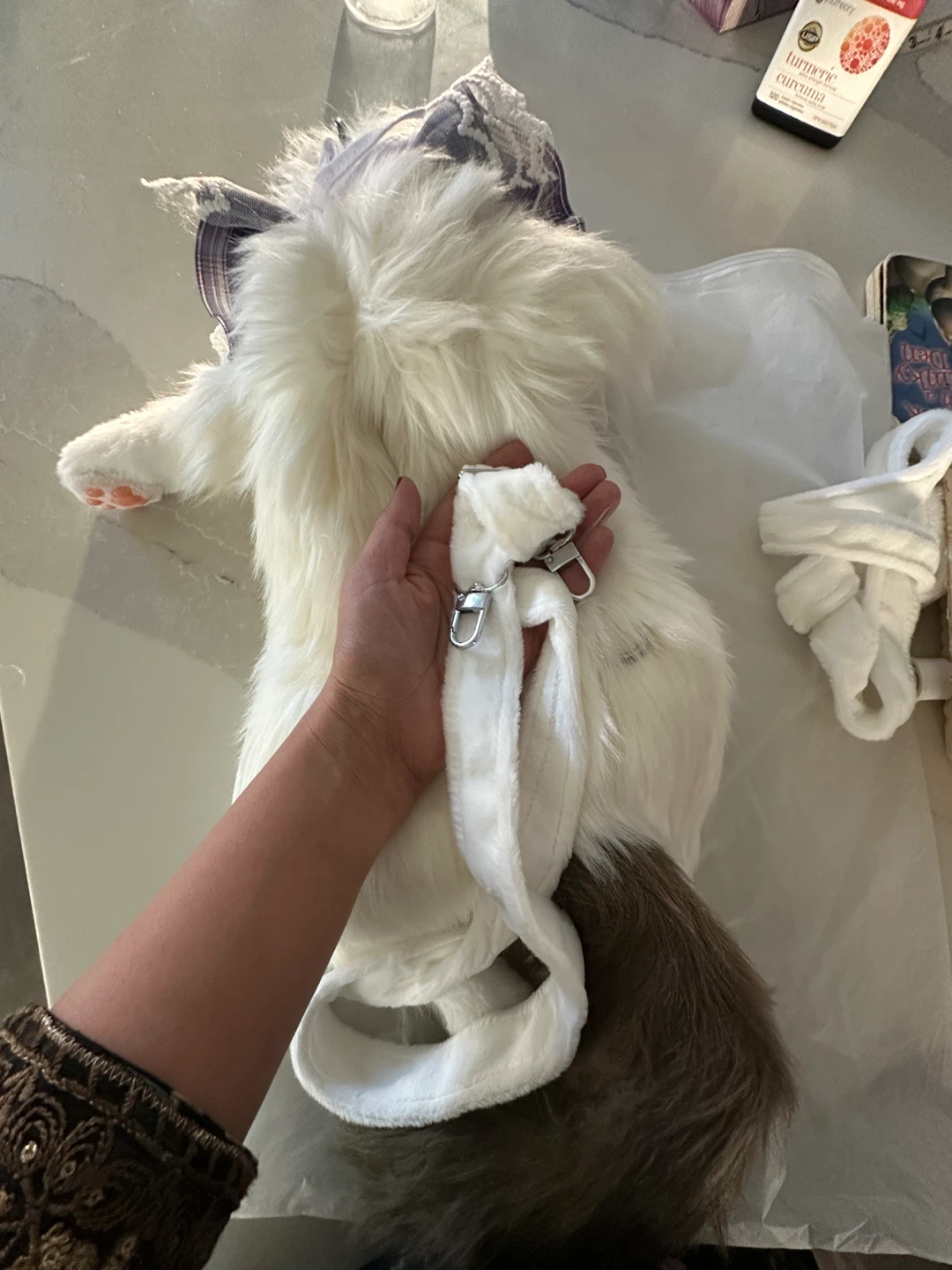 Plush Cat Carrier Backpack - photo 5