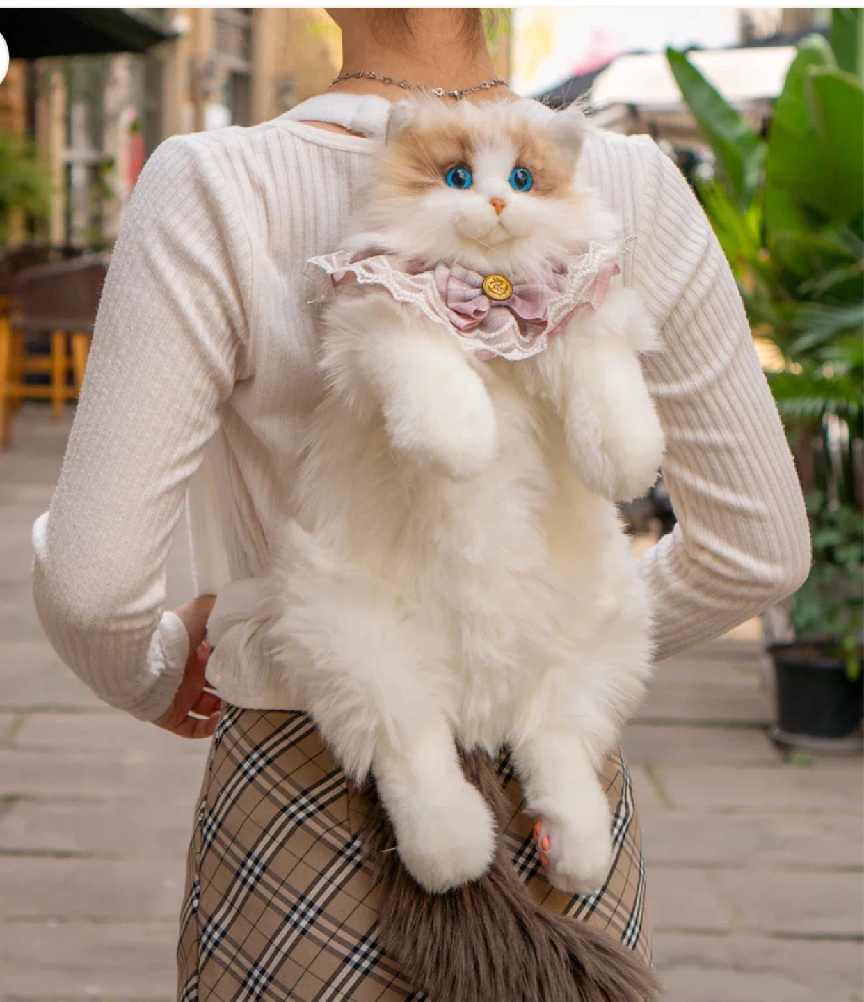 Plush Cat Carrier Backpack - photo 2