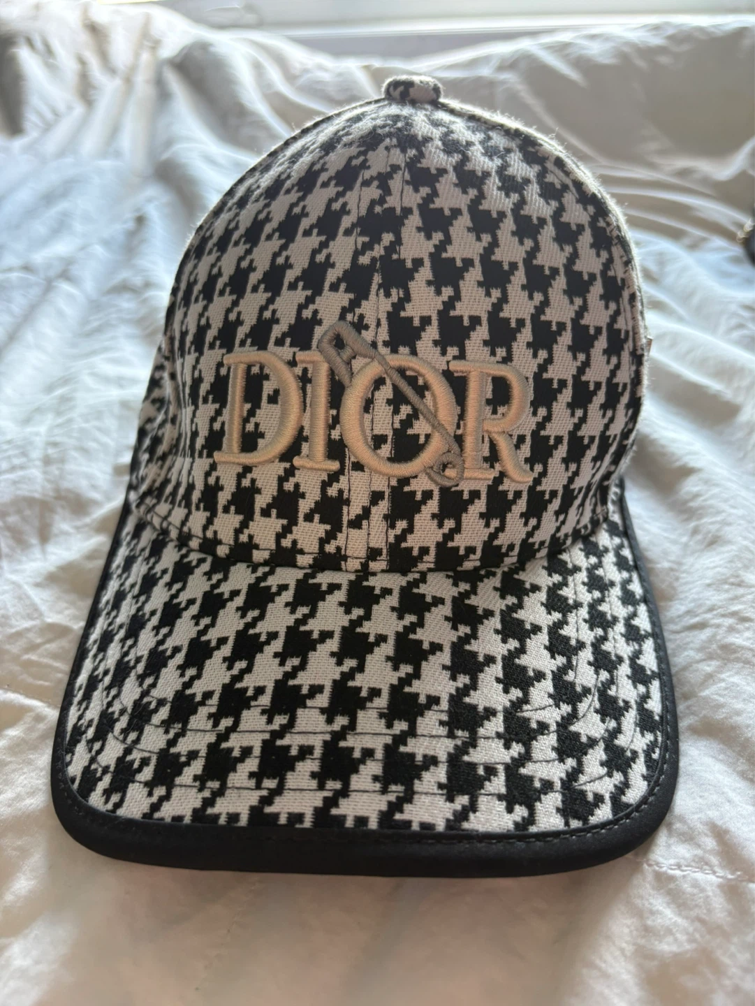 Christian Dior Houndstooth Baseball Cap