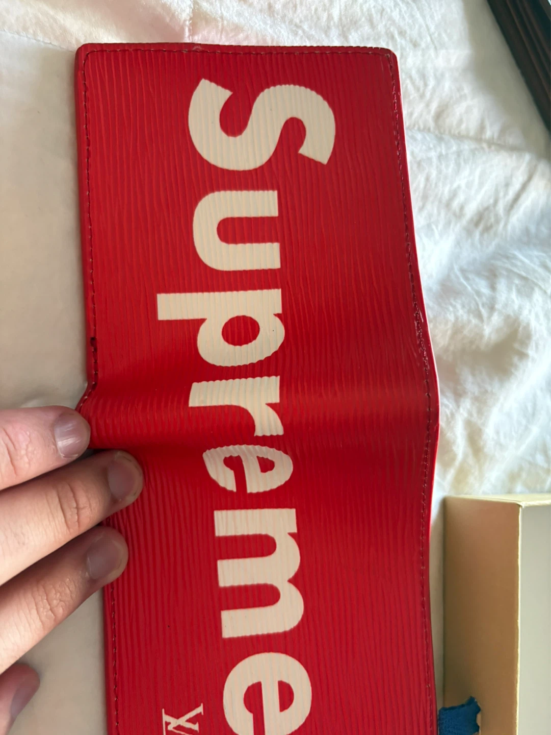 Louis Vuitton Supreme Red Epi Leather Bifold Wallet - photo 2