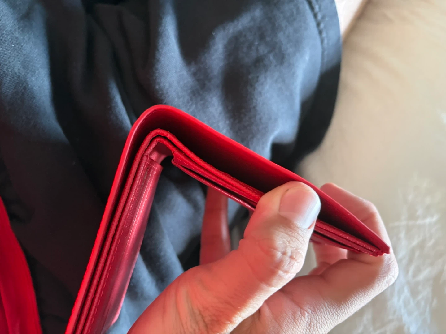 Louis Vuitton Supreme Red Epi Leather Bifold Wallet - photo 5