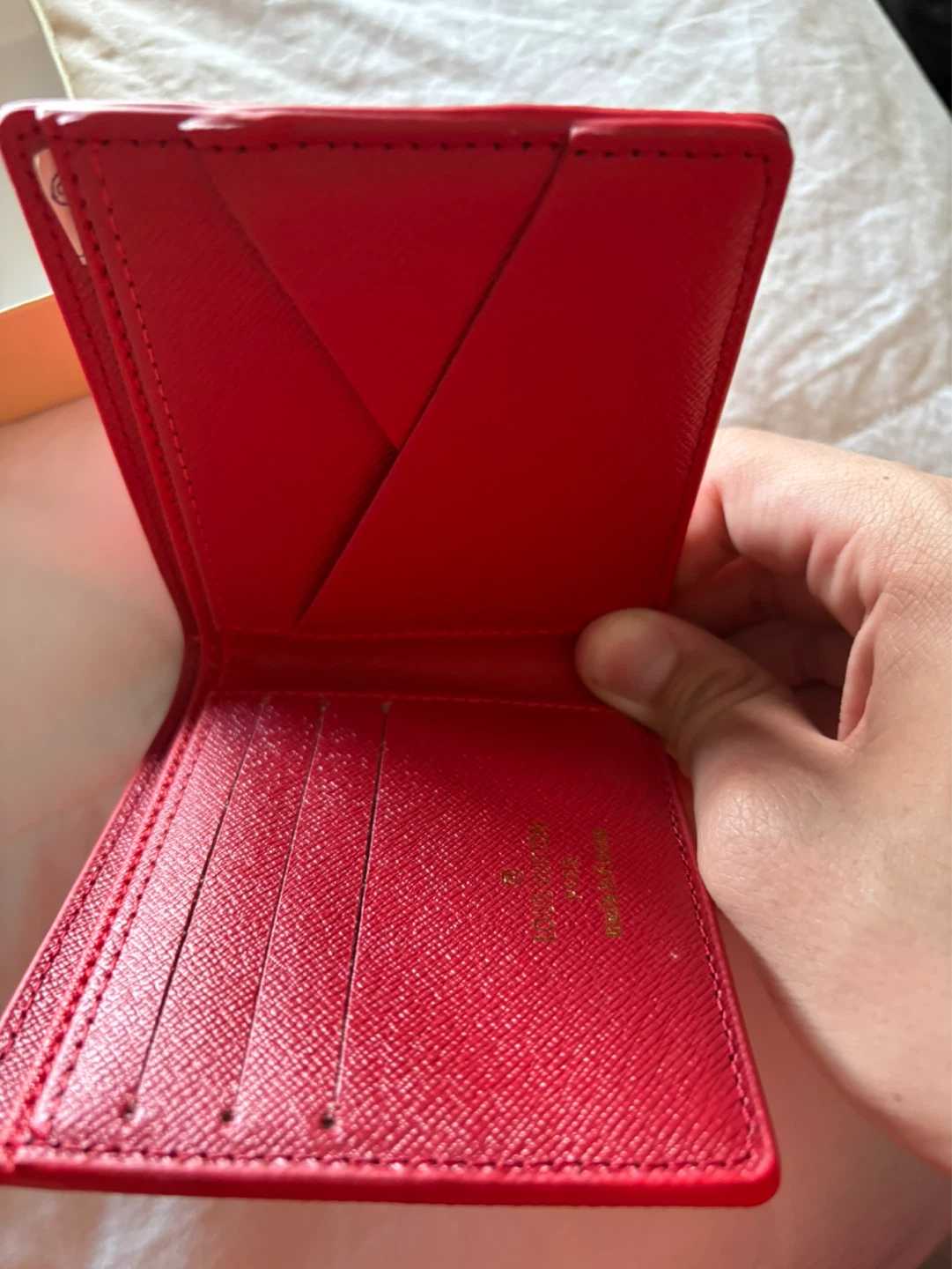 Louis Vuitton Supreme Red Epi Leather Bifold Wallet - photo 4