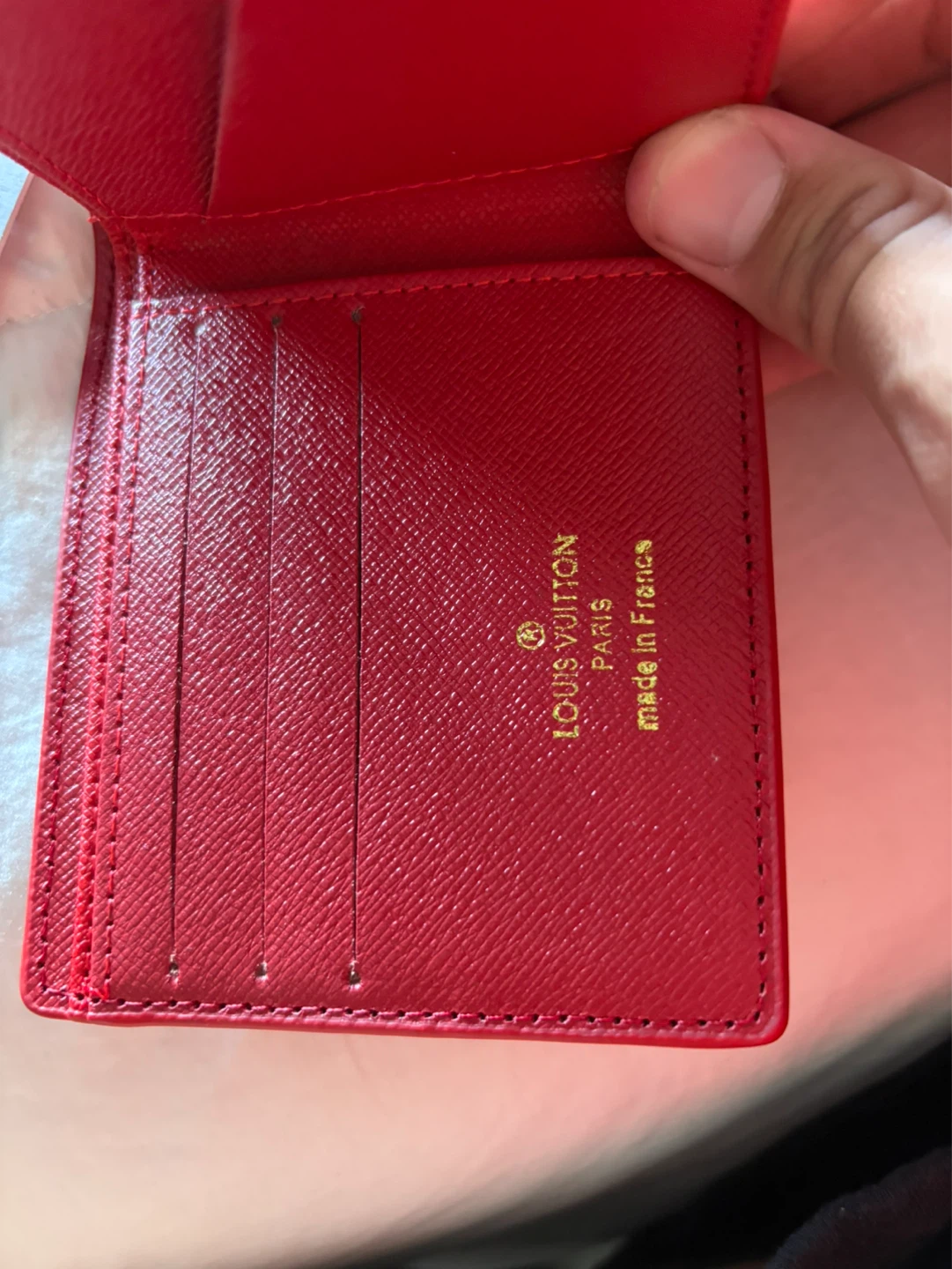 Louis Vuitton Supreme Red Epi Leather Bifold Wallet - photo 3
