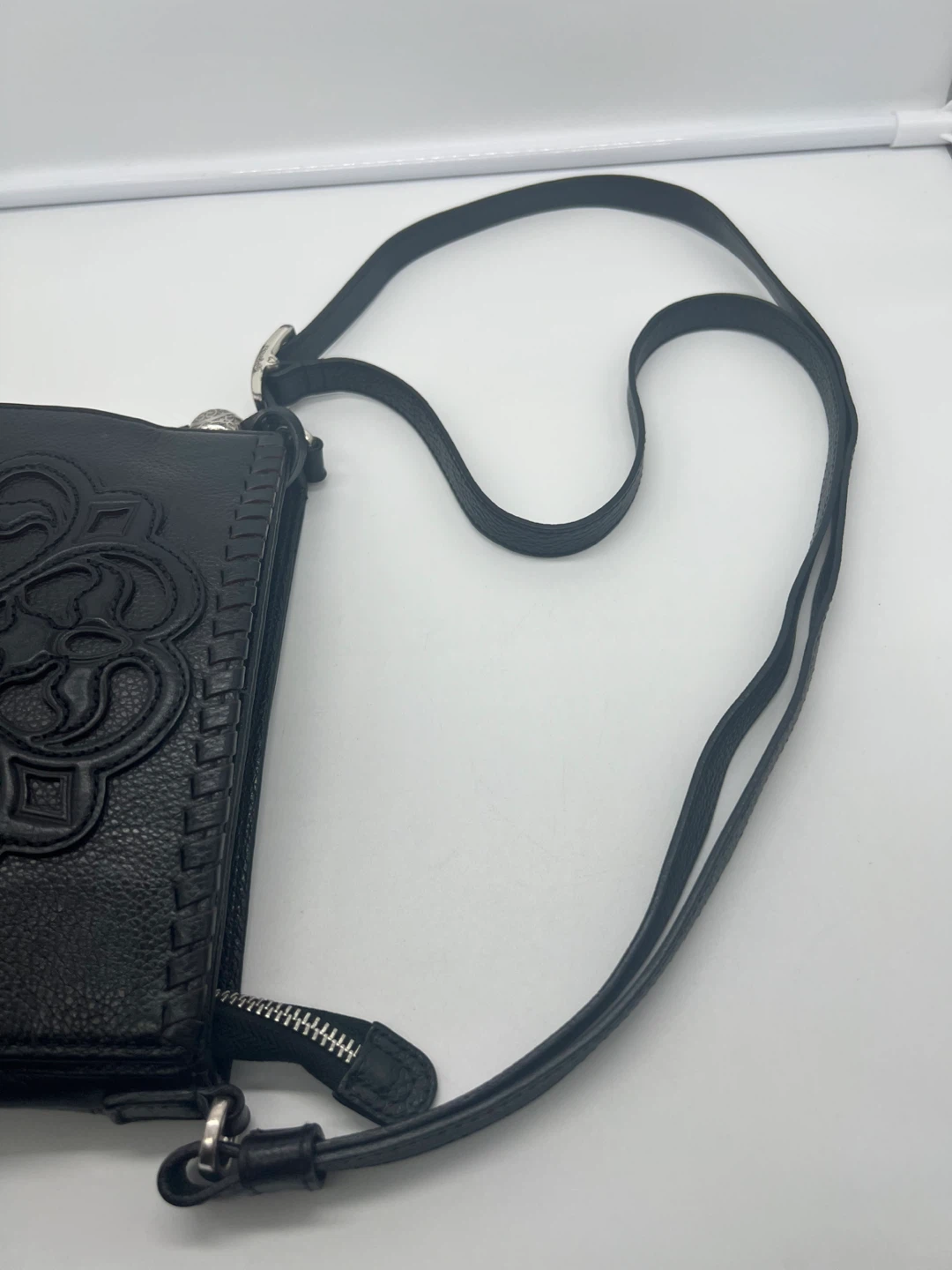 BRIGHTON Ferrara City Organizer Black Leather Tassel Crossbody - photo 5