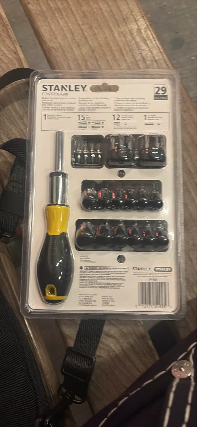 Stanley Control-Grip Ratcheting Screwdriver Set