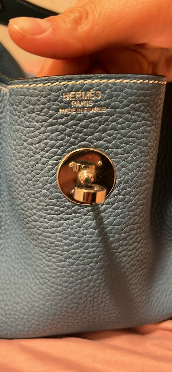 blue Hermès Lindy bag - photo 5