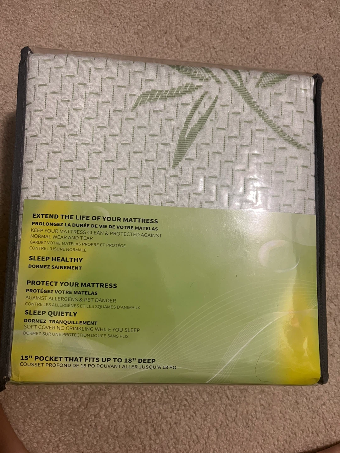 Ariza Sleep Waterproof Bamboo Mattress Protector - Queen