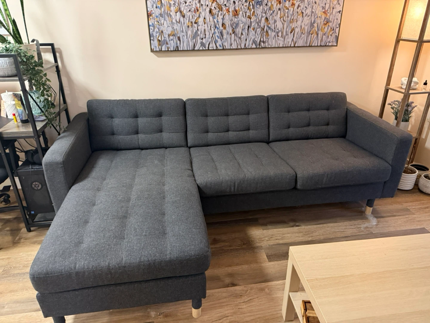 Dark Grey Sectional Sofa - IKEA Morabo
