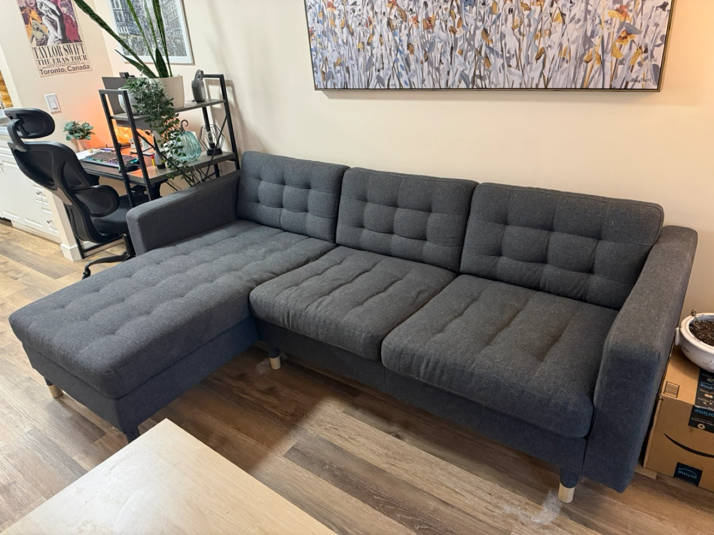 Dark Grey Sectional Sofa - IKEA Morabo - photo 4