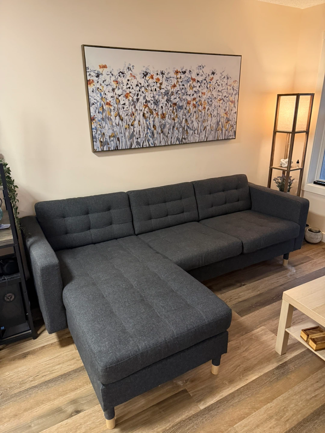 Dark Grey Sectional Sofa - IKEA Morabo - photo 2
