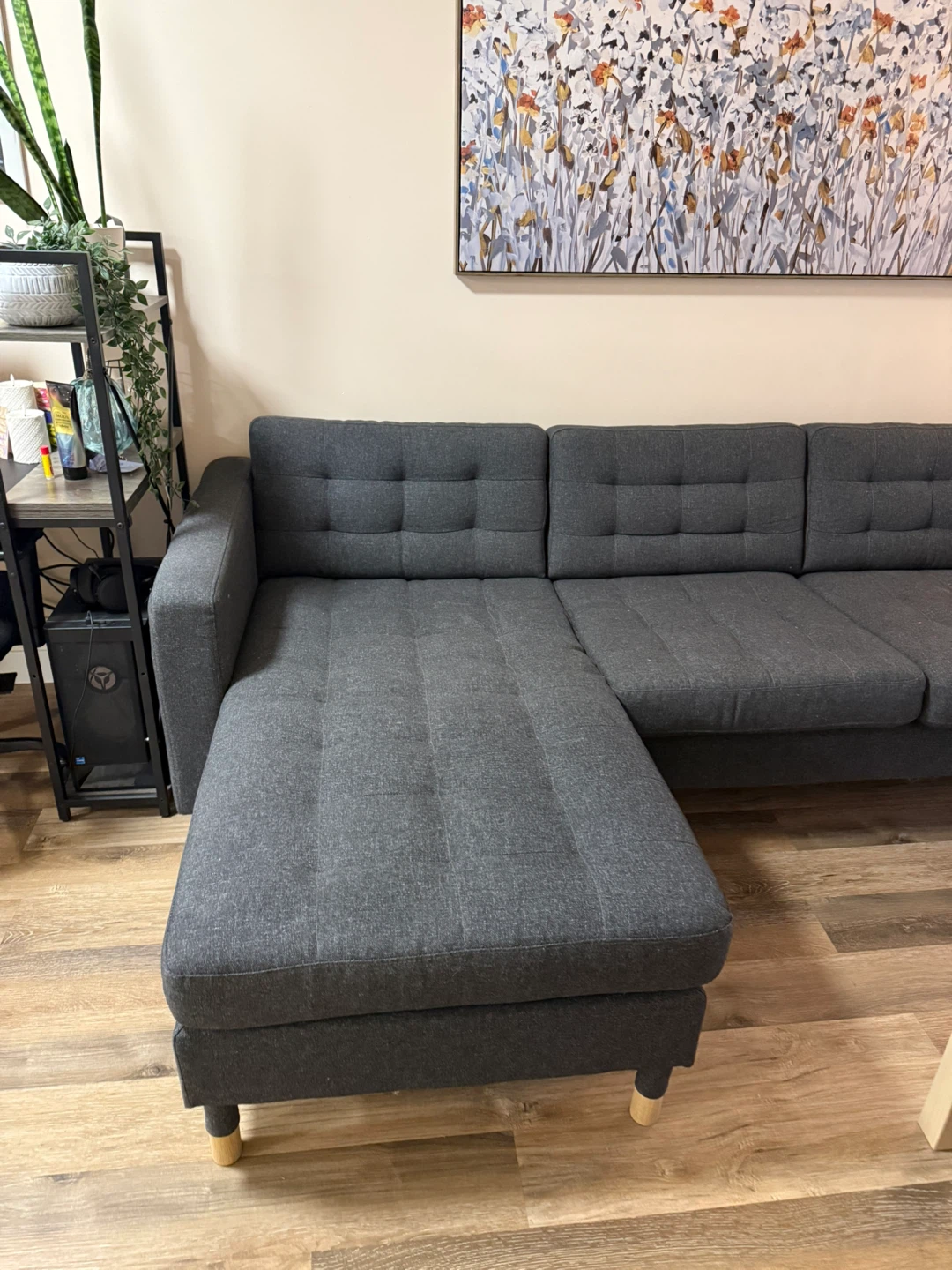 Dark Grey Sectional Sofa - IKEA Morabo - photo 3