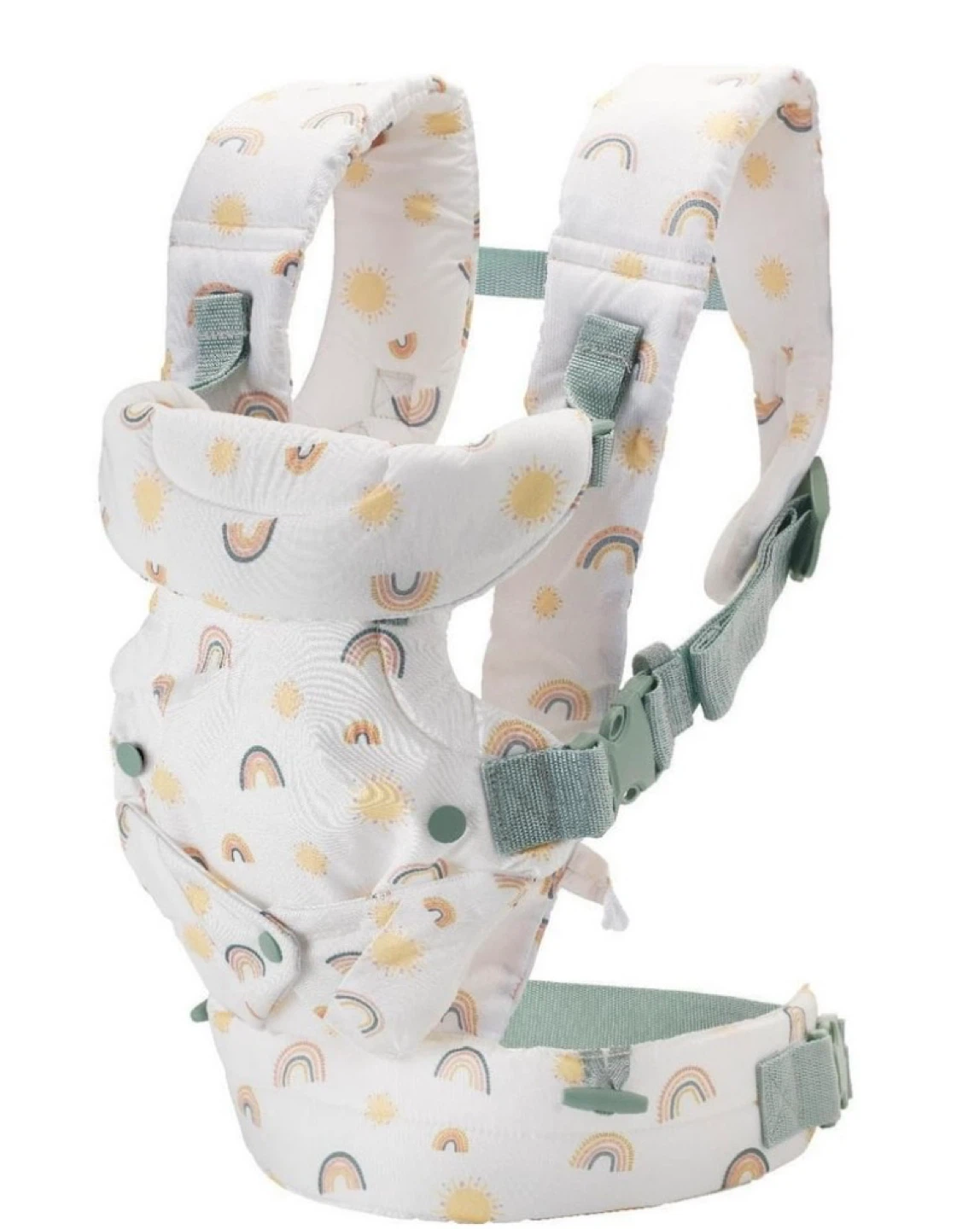 Baby Carrier with Rainbow and Sun Print