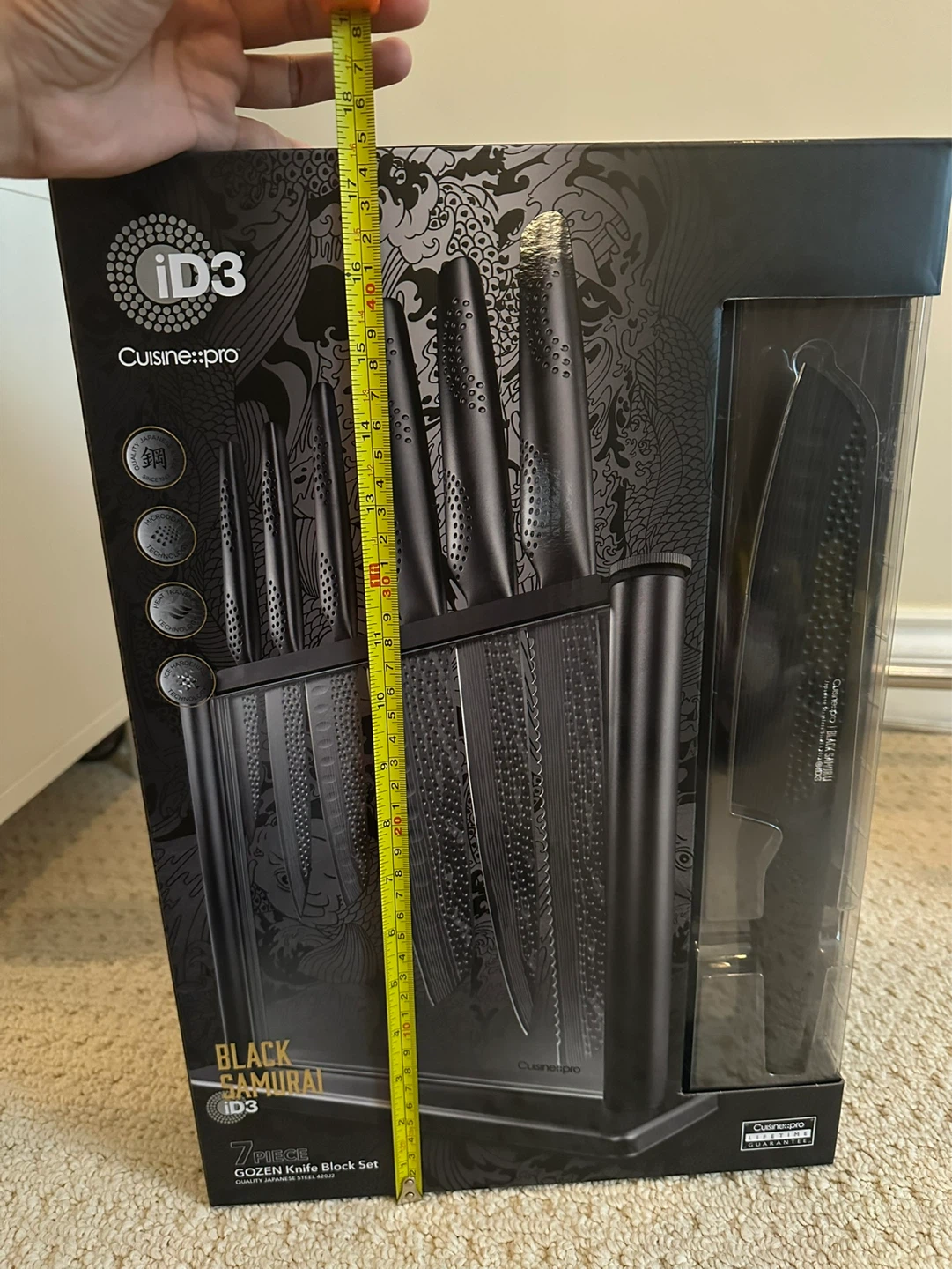 Cuisine::pro iD3 Black Samurai 7 Piece Knife Block Set - photo 4