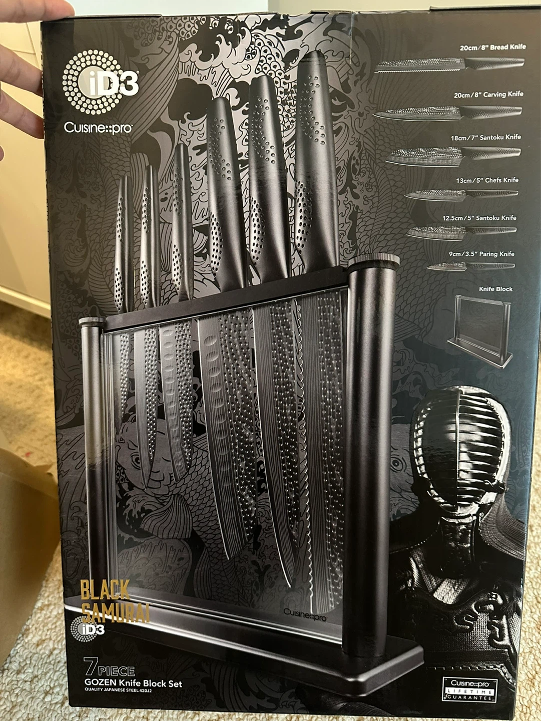 Cuisine::pro iD3 Black Samurai 7 Piece Knife Block Set - photo 3