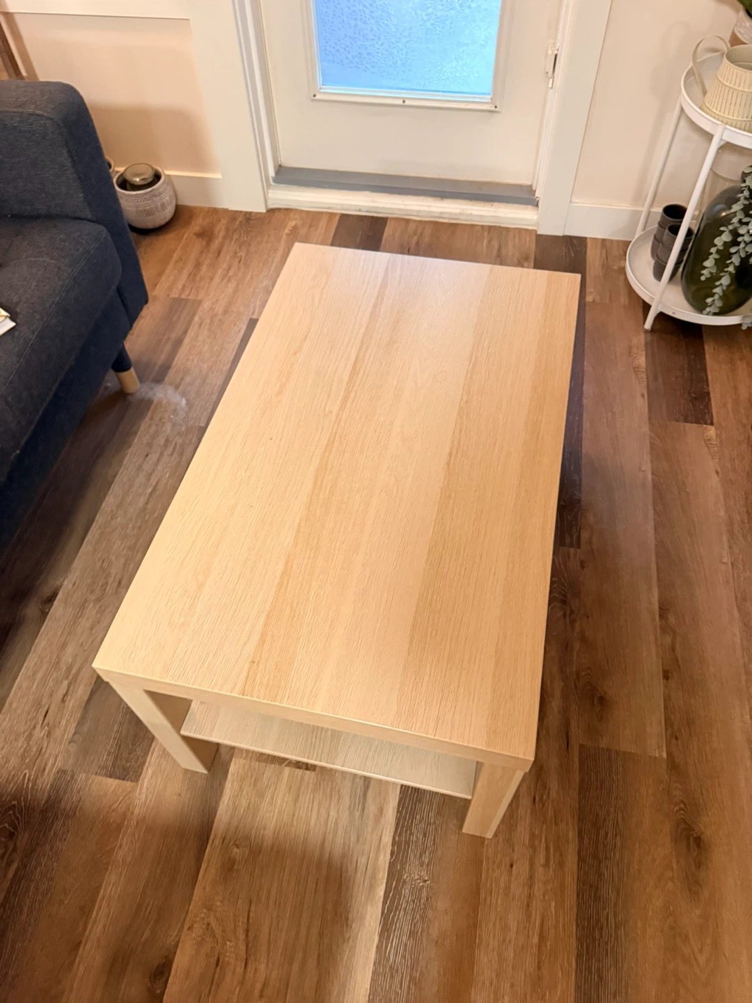 Light Wood Coffee Table with Shelf from IKEA - photo 2