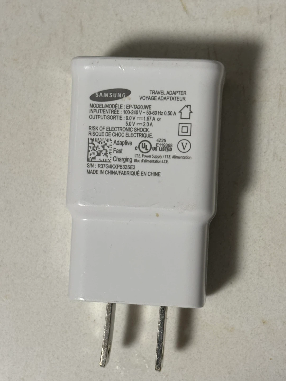 Original Samsung Adaptive Fast Charging Travel Adapter