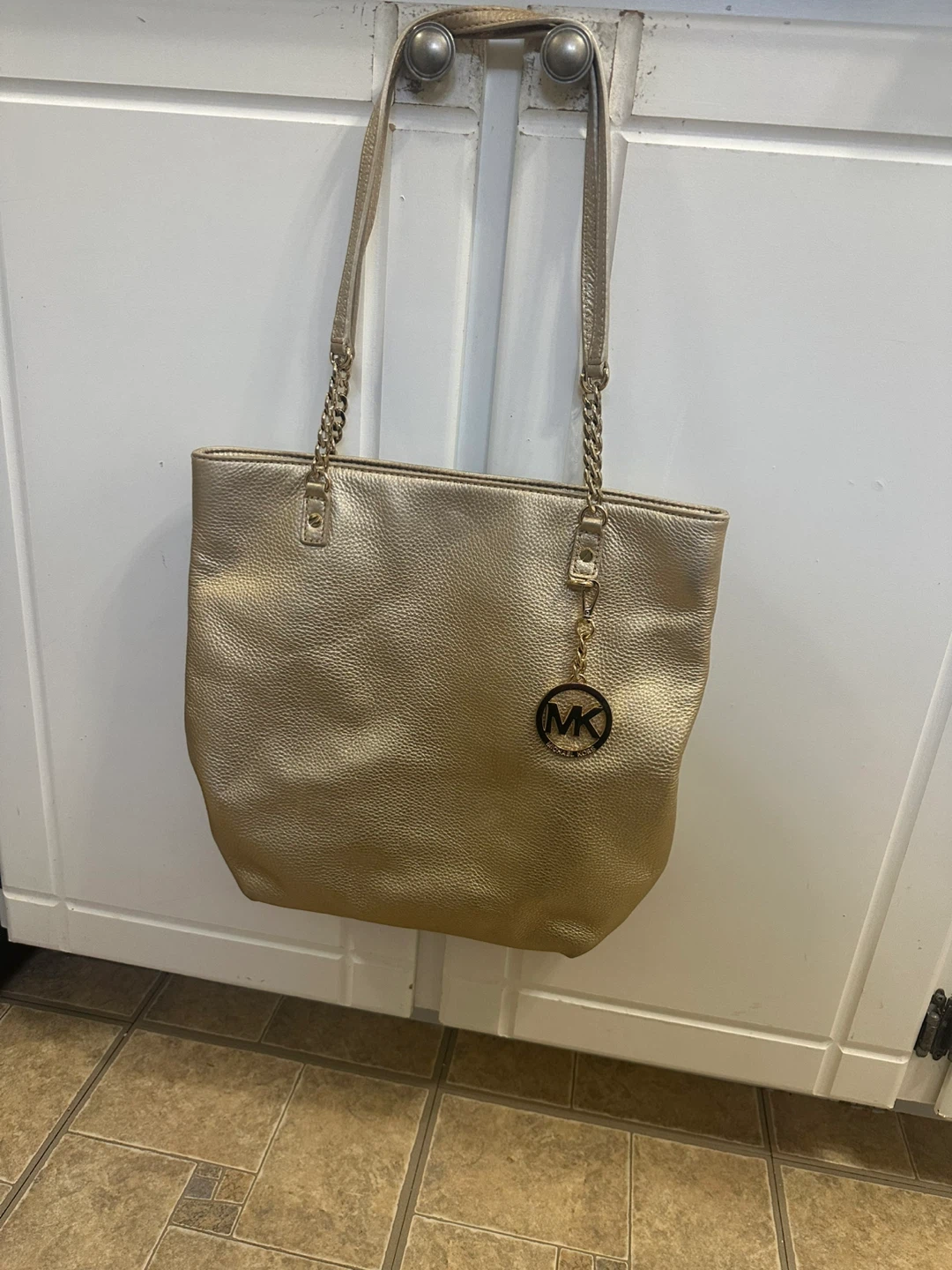 Michael Kors Gold Tote Bag