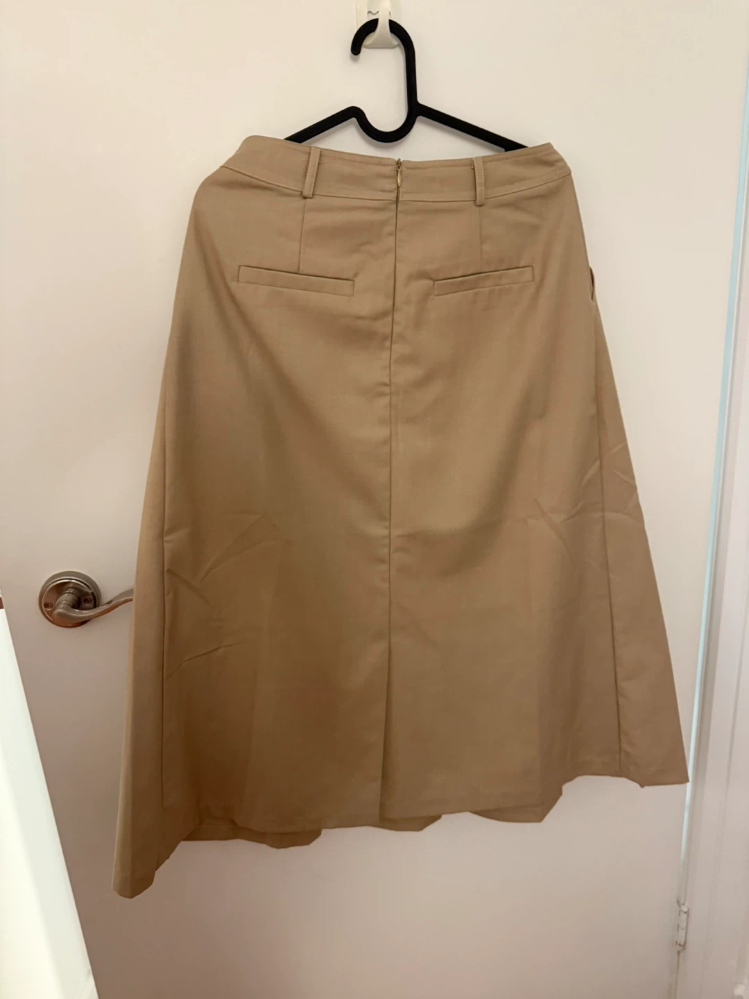 Tan Pleated Midi Skirt - photo 2