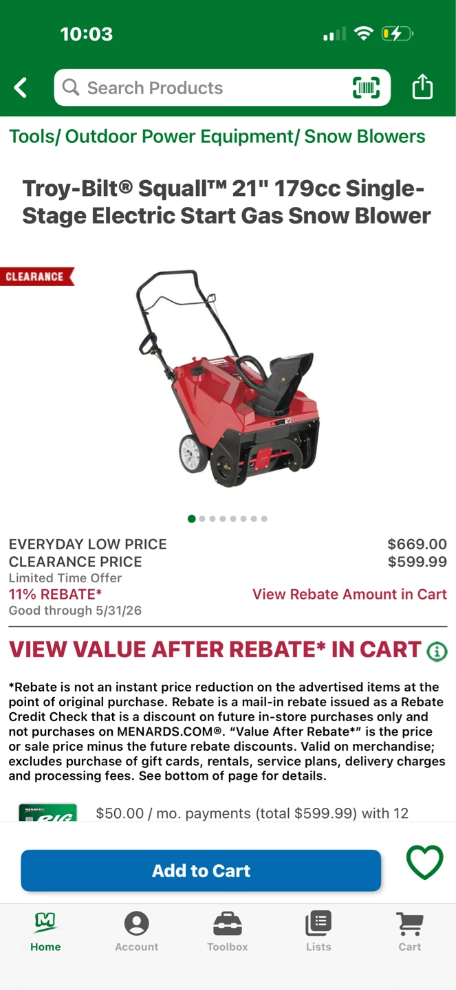 Troy-Bilt Squall 21" 179cc Snow Blower - photo 3
