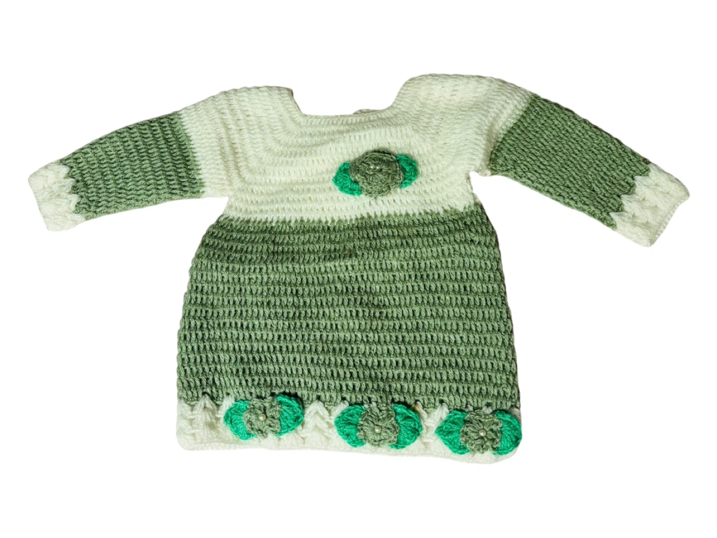 Hand knitted toddler sweater Dress