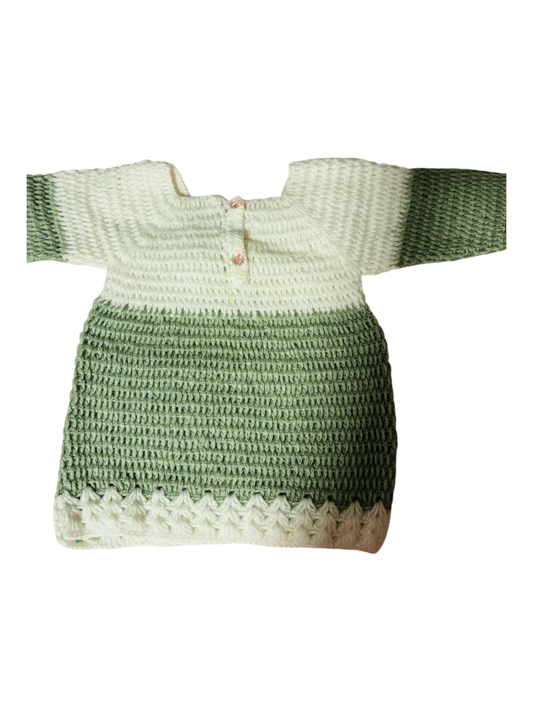 Hand knitted toddler sweater Dress - photo 5