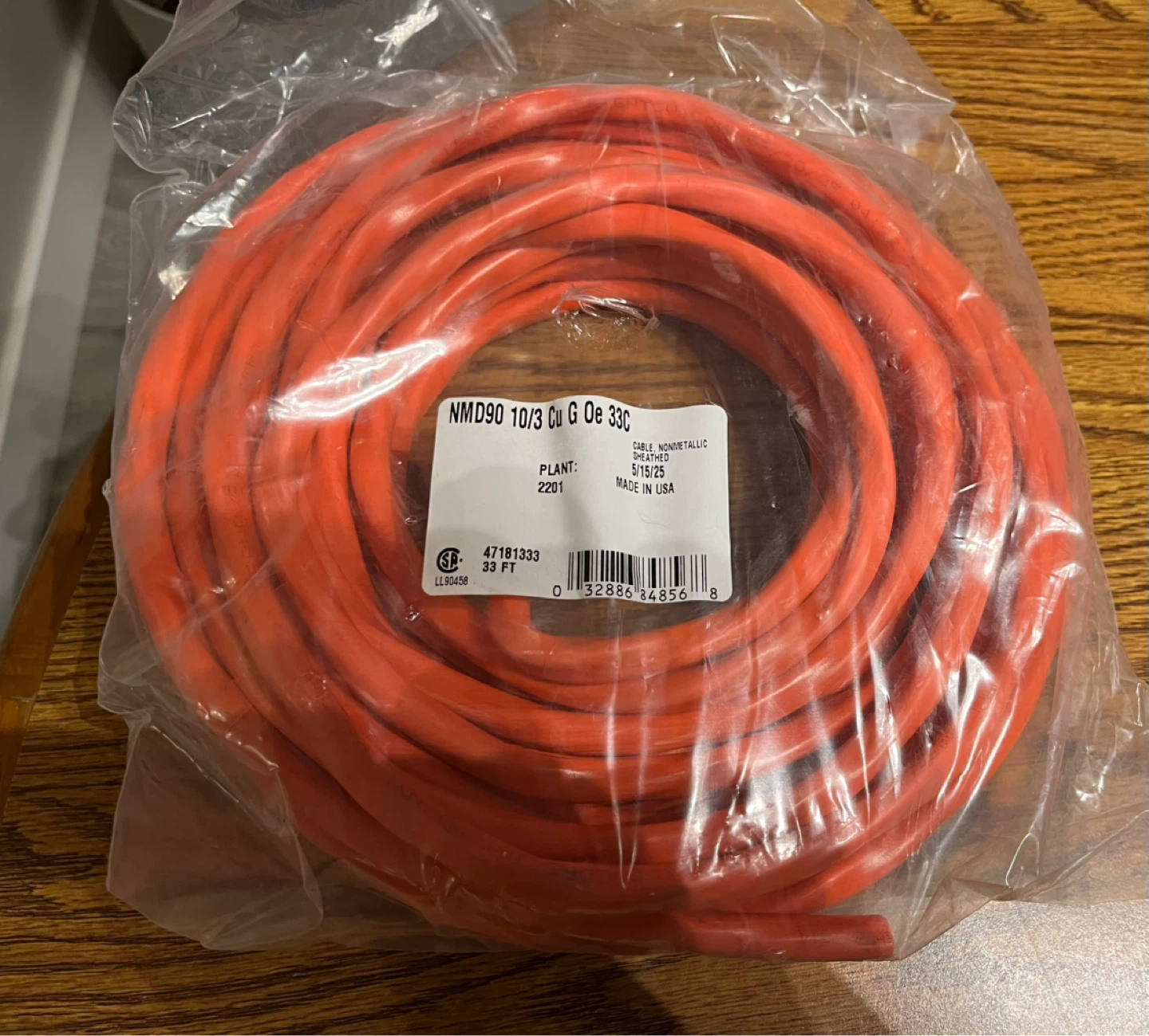 Southwire 10/3 NMD90 10M Romex SIMpull Electrical Wire - Orange - photo 2