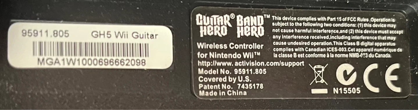 Guitar Hero 5 Wii Guitar Wireless Controller - photo 4