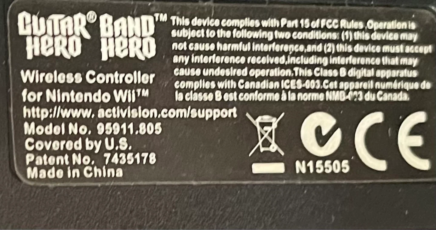 Guitar Hero 5 Wii Guitar Wireless Controller - photo 5